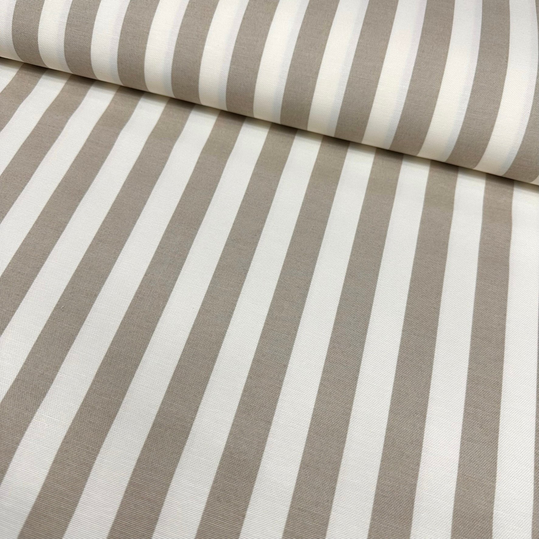 Rank Fine Lines Duck Linen Fabric