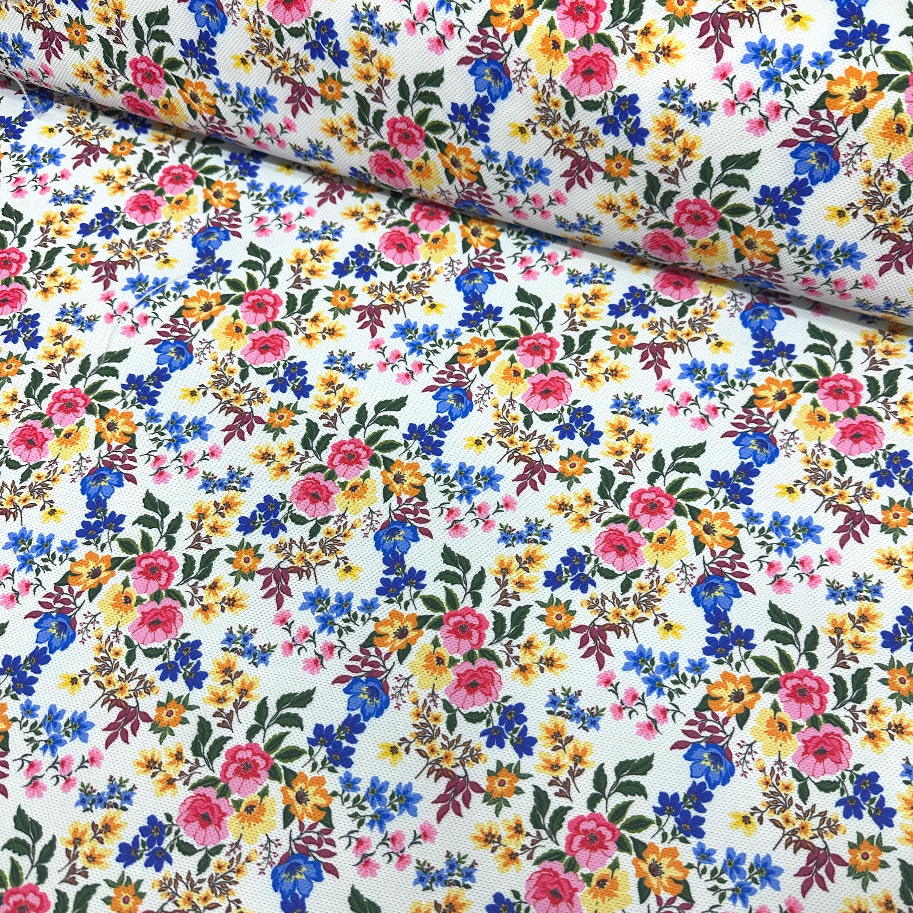 Small Spring Flowers Digital Printing Fabric