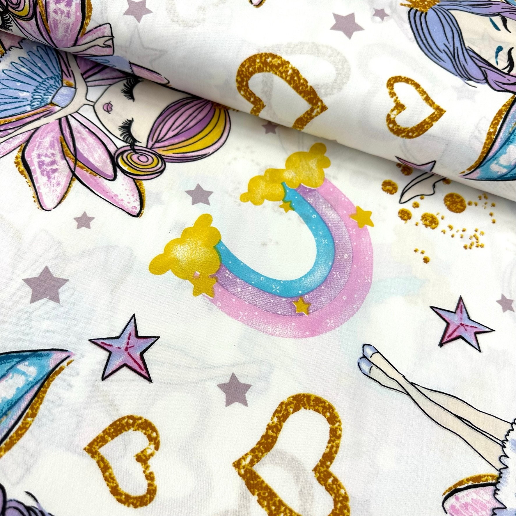 Fairy Girl Poplin Fabric