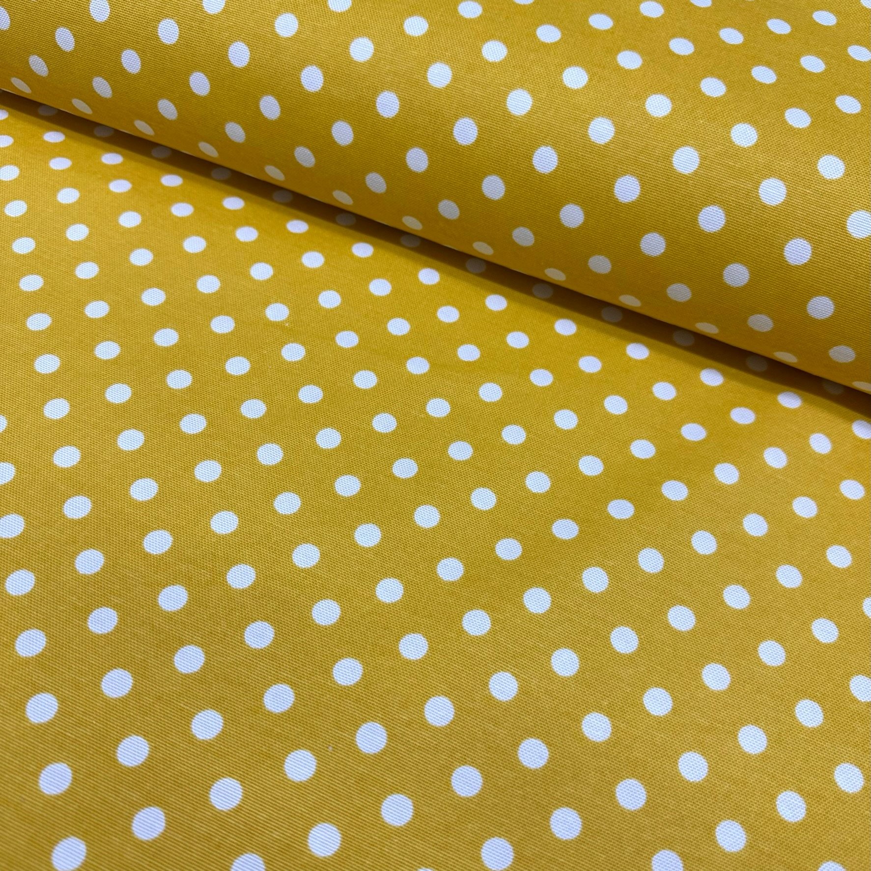 Polka Dot Panama Linen Fabric