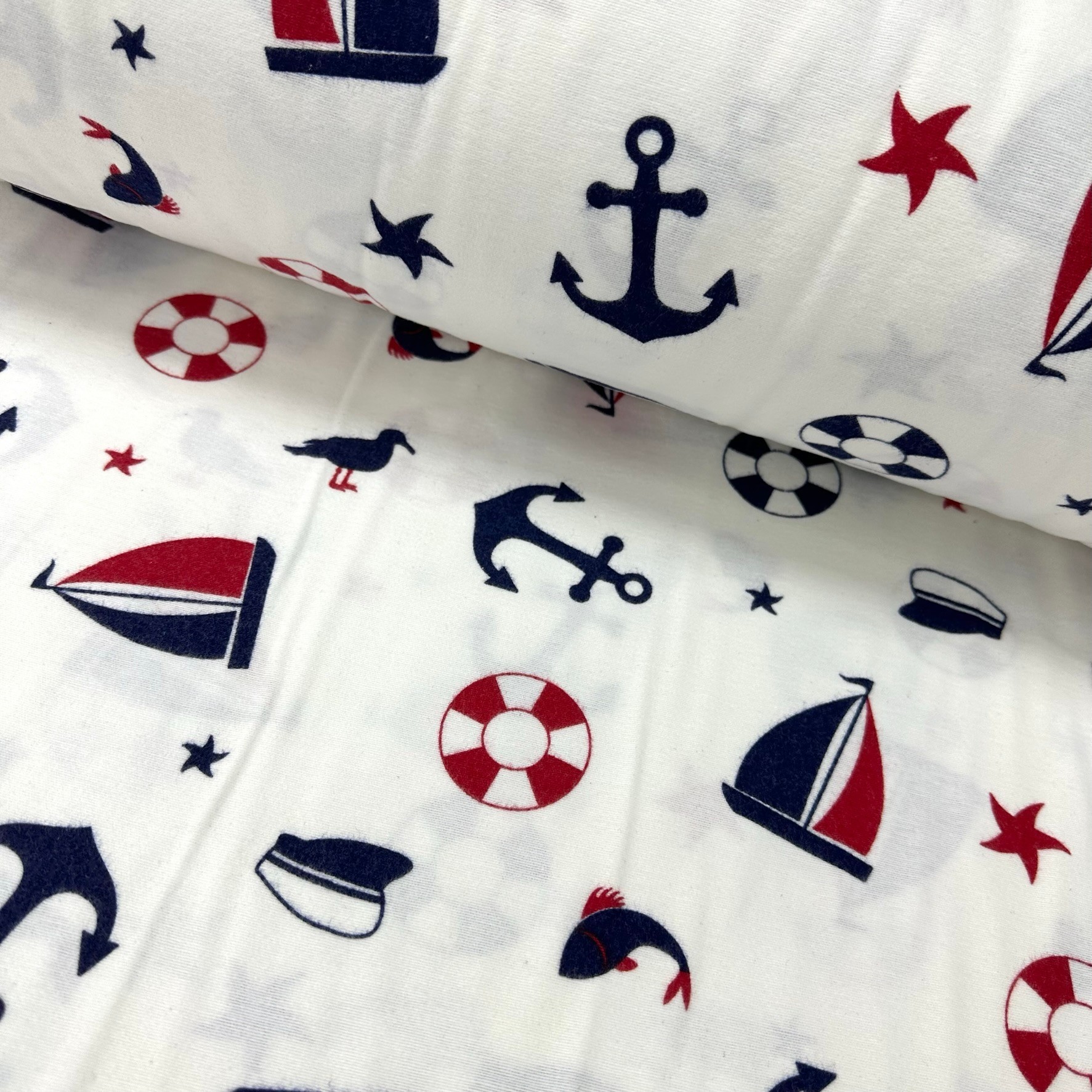 Marine Flannel Fabric