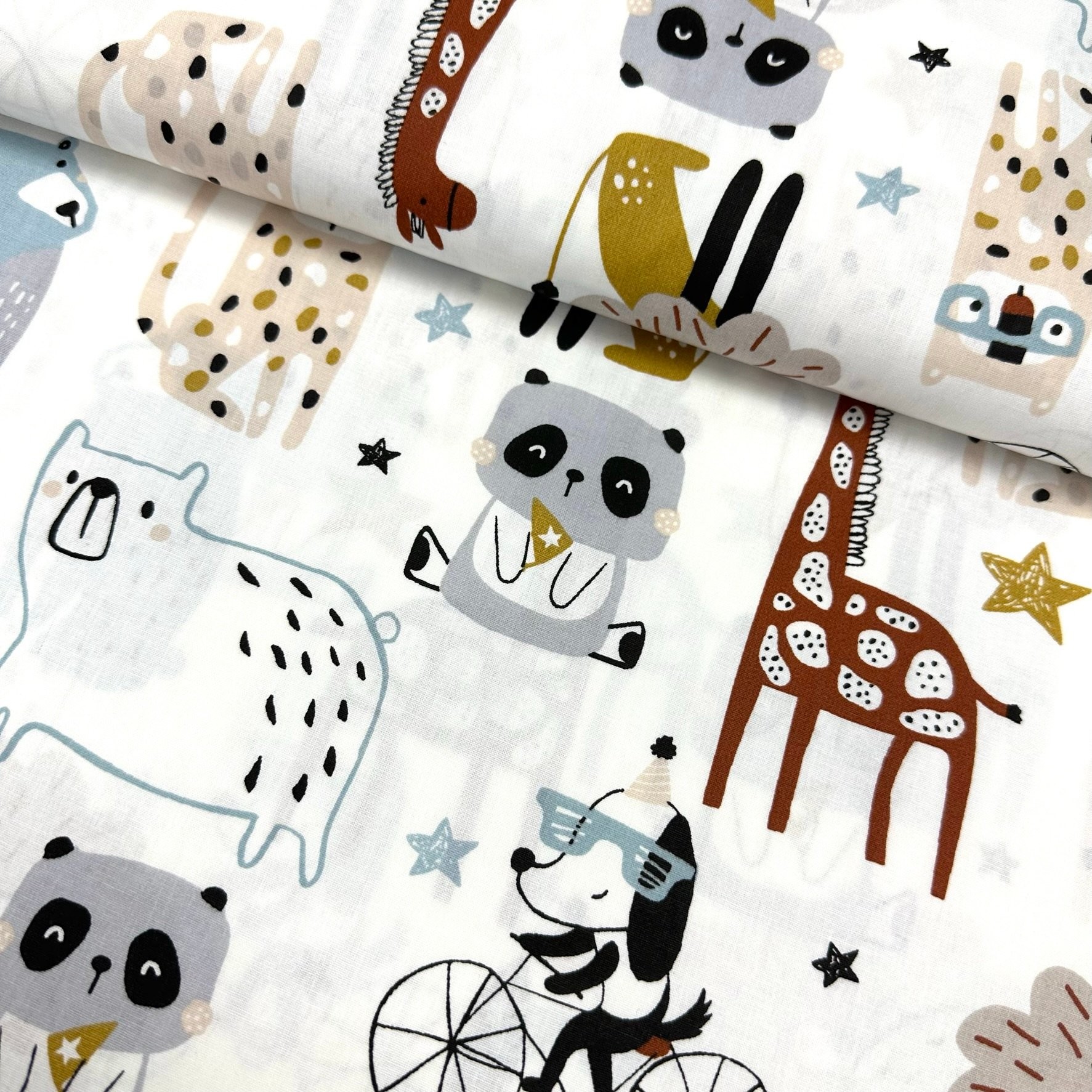 Mane Lions Poplin Fabric