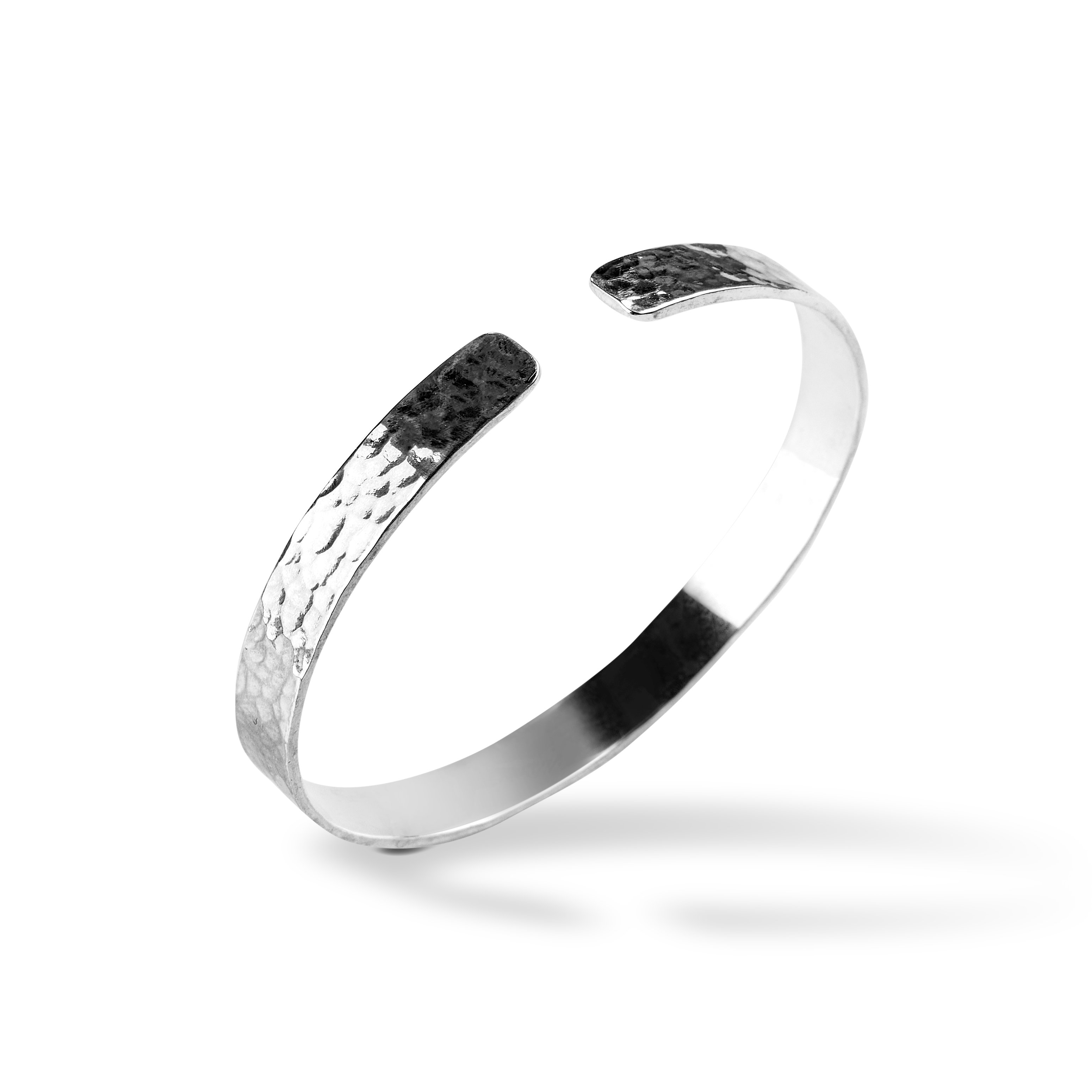 Hammered Bracelet Silver