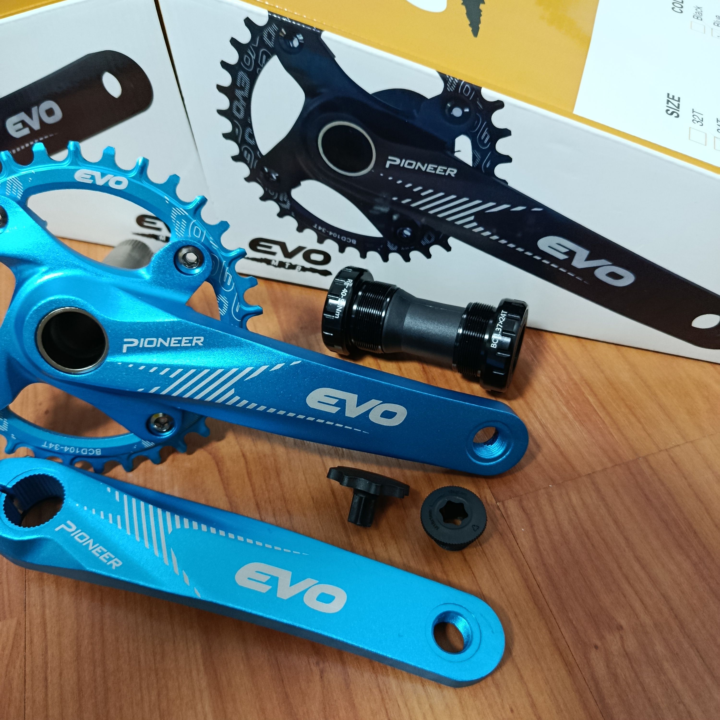 EVO AYNAKOL MAVİ 34T 170MM KOL HOLLOWTECH GÖBEK DAHİL