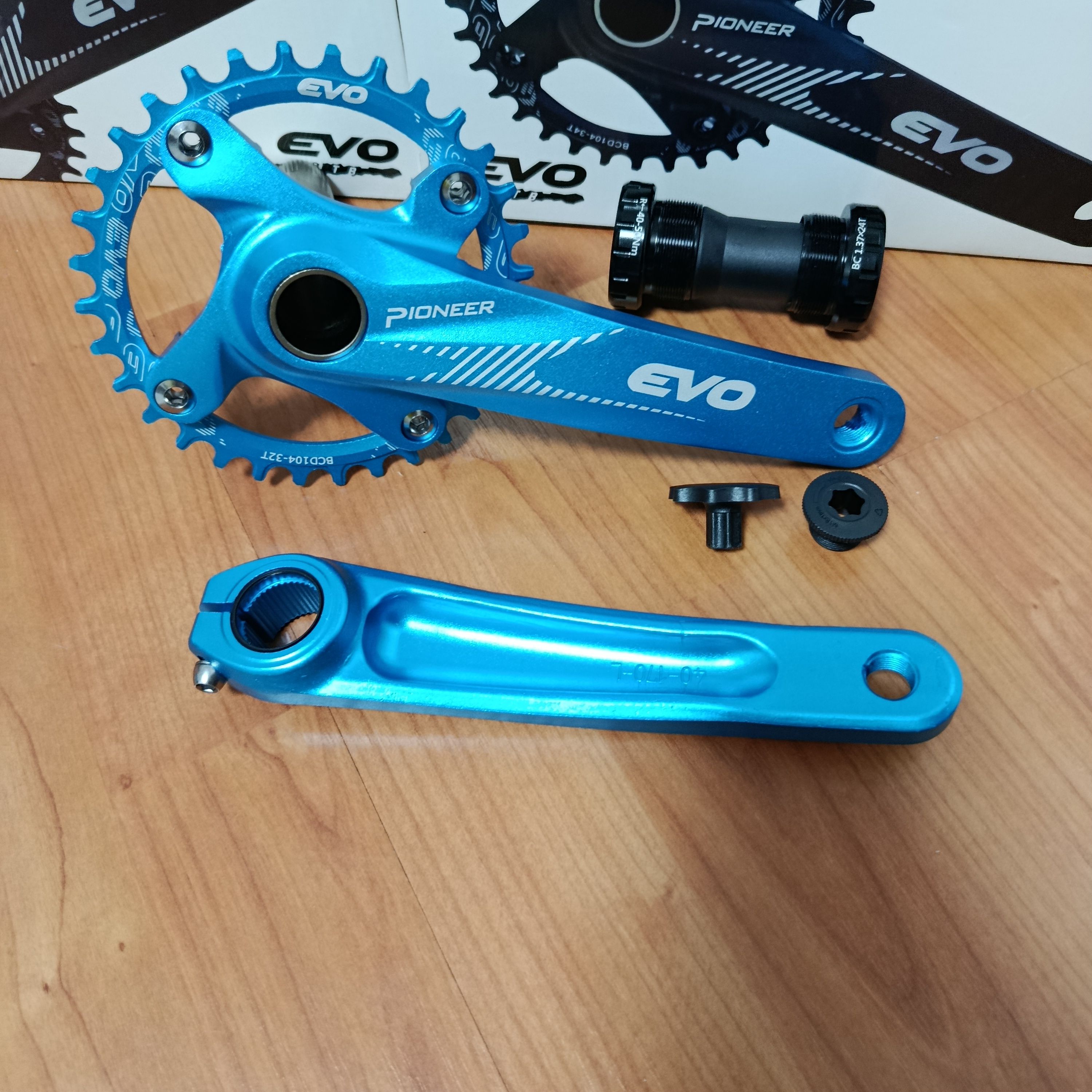 EVO AYNAKOL MAVİ 32T 170MM KOL HOLLOWTECH GÖBEK DAHİL