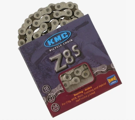 KMC X8 X-BridgeGümüş-Gri 114 Link Bisiklet Zinciri 6-7-8 Vites Uyumlu