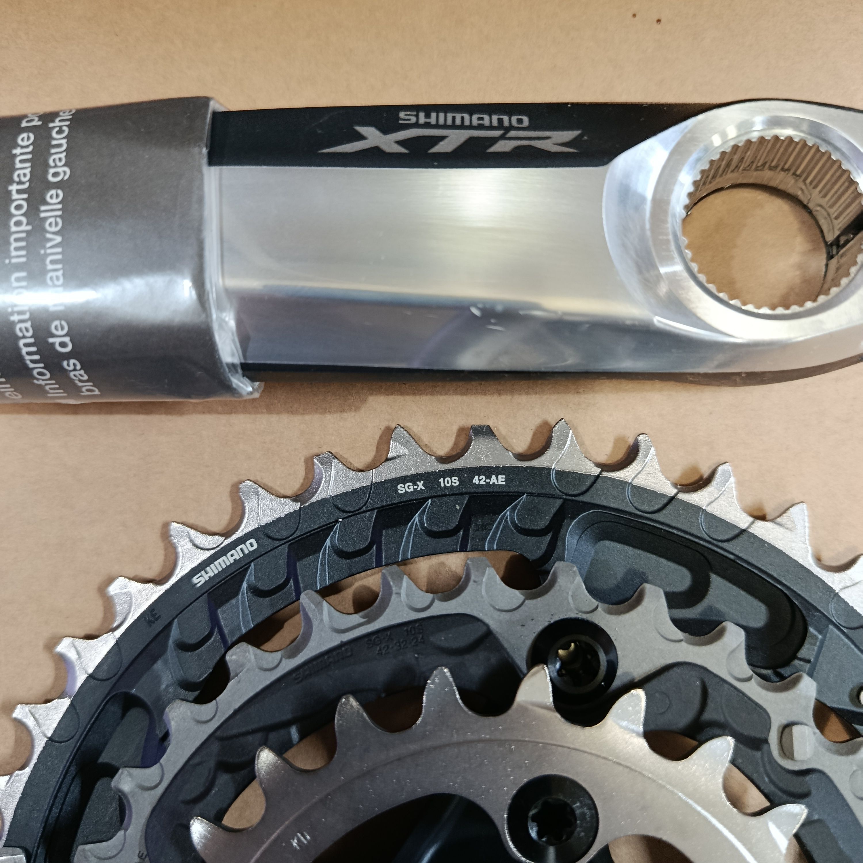 SHIMANO XTR FC-M980 AYNAKOL 175 KRANK JAPAN 24-32-42 DİŞLİLER 10 LU UYUMLU