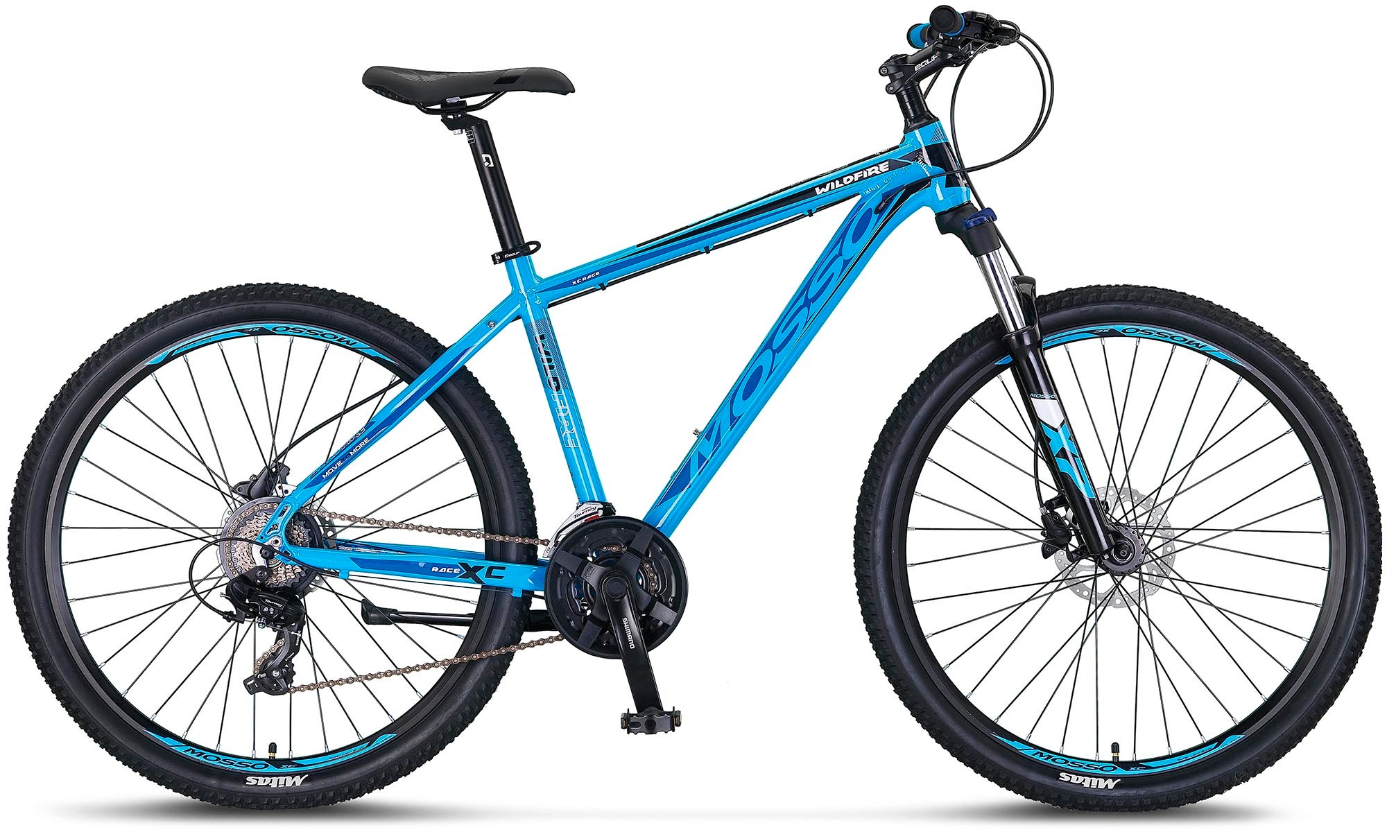 Mosso Wildfire Shimano Hidrolik Disk Fren 27,5 Mavi 16 Kadro / Bisiklet