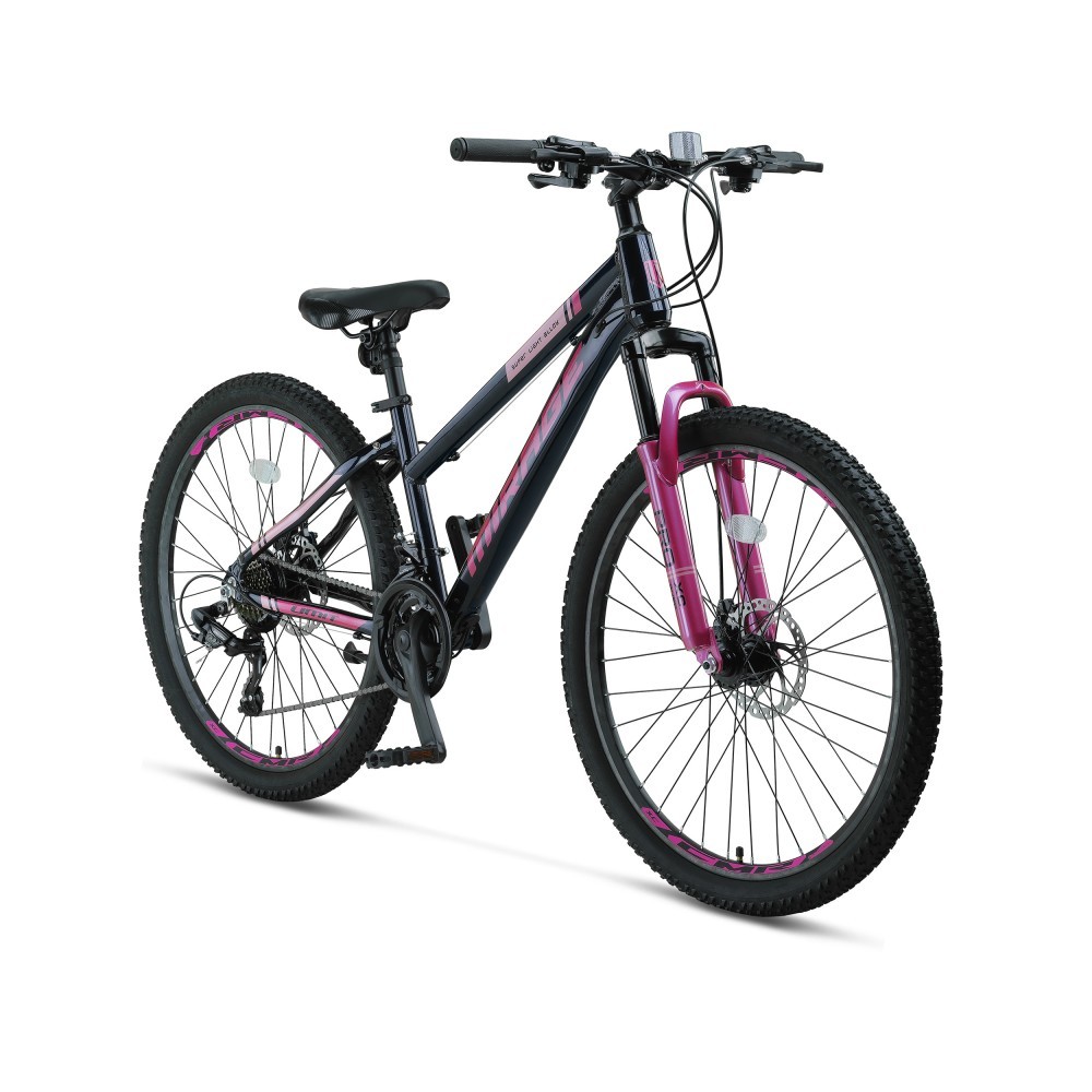 2664 MIRAGE LADY 2D SİYAH PEMBE DİSK FREN ALUMINYUM GÖVDE HAFİF