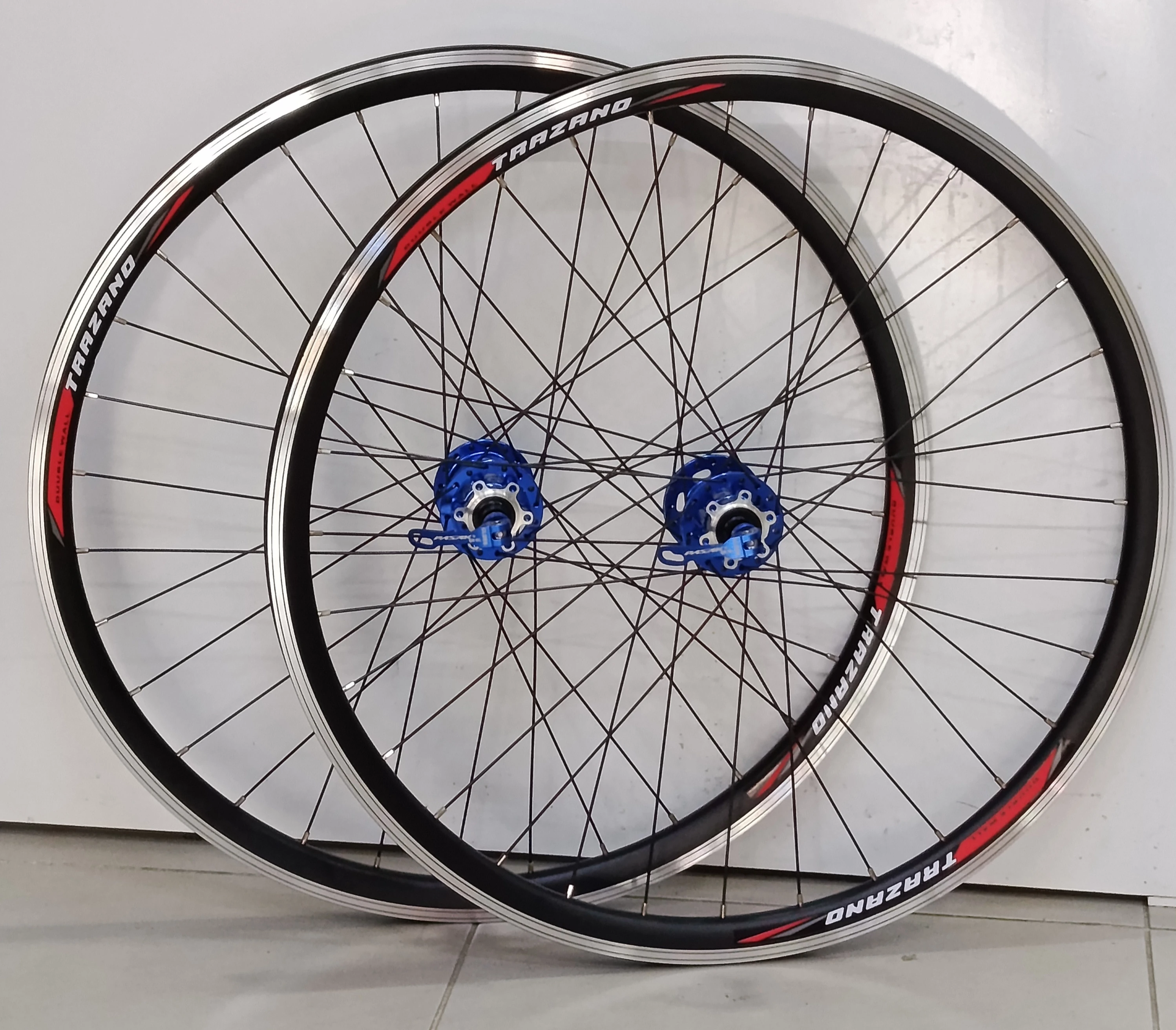 27,5 PASAK MAVİ ÖN-ARKA DİSK+V FREN UYUMLU YÜKSEK HUB SESİ JANT SETİ 