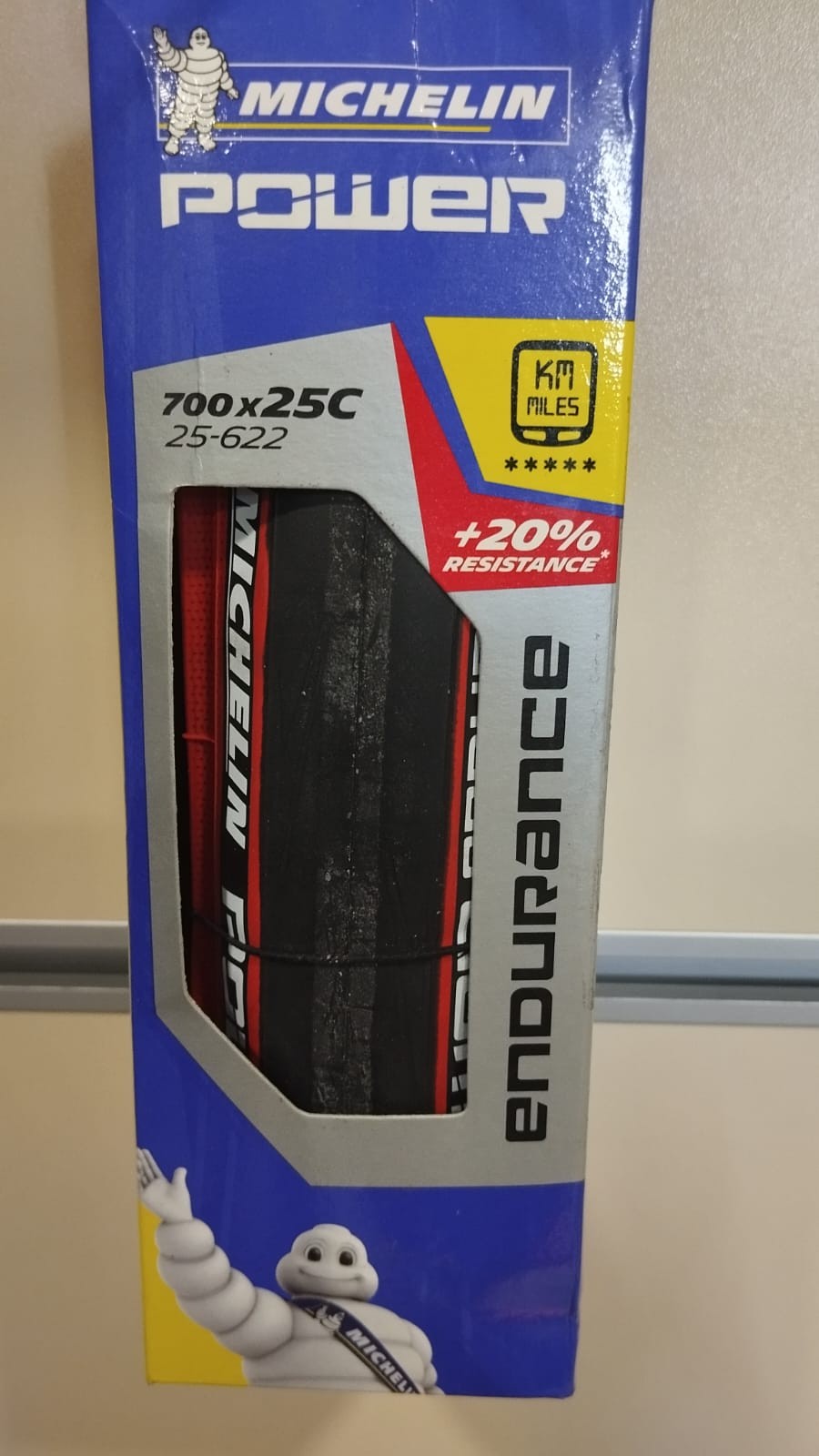 MICHELIN POWER ENDURANCE 700*25(28) 230GR TELSİZ SİYAH KIRMIZI