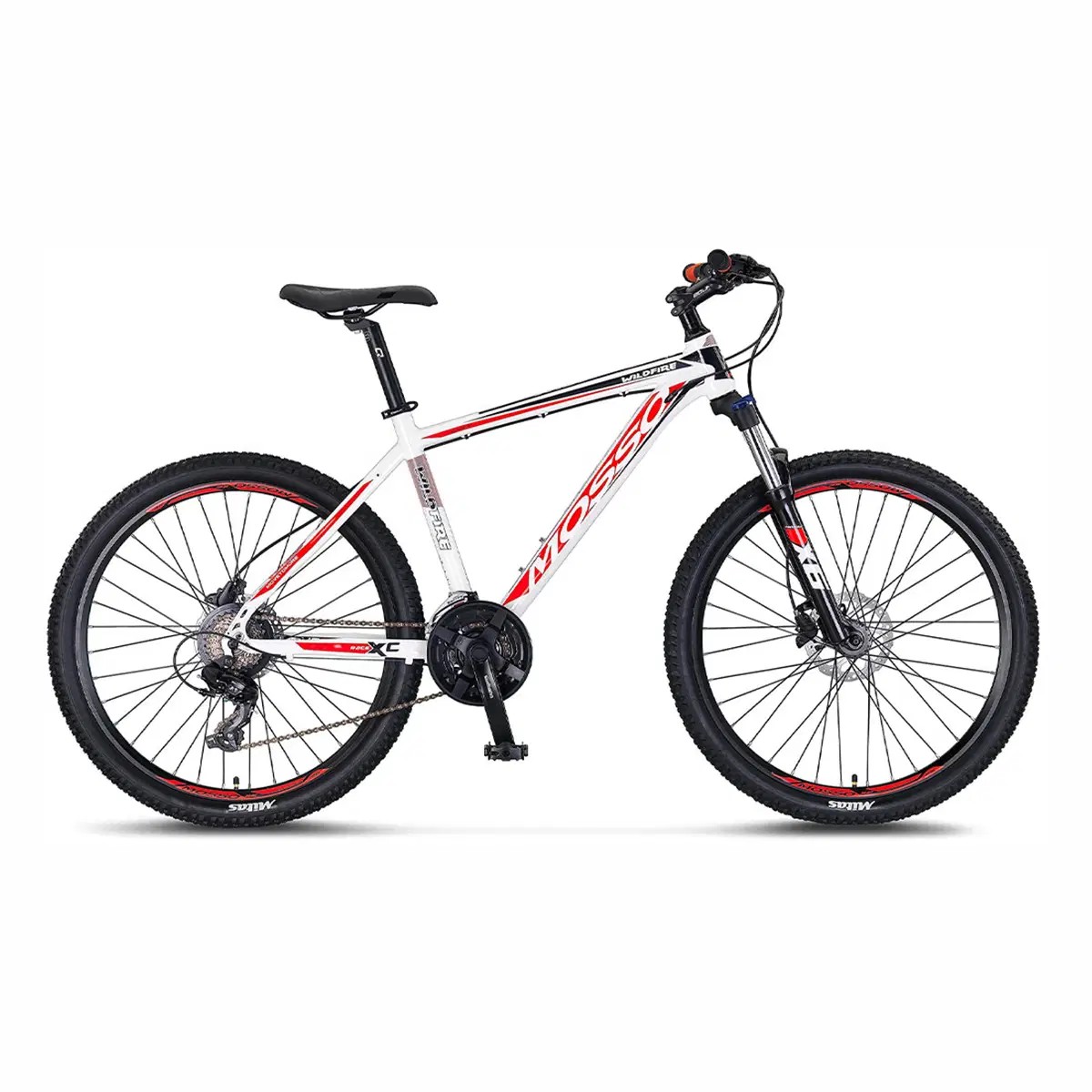 Mosso Wildfire 29 Jant Shimano Hidrolik Disk Fren Beyaz Kırmızı 16 Kadro / Bisiklet