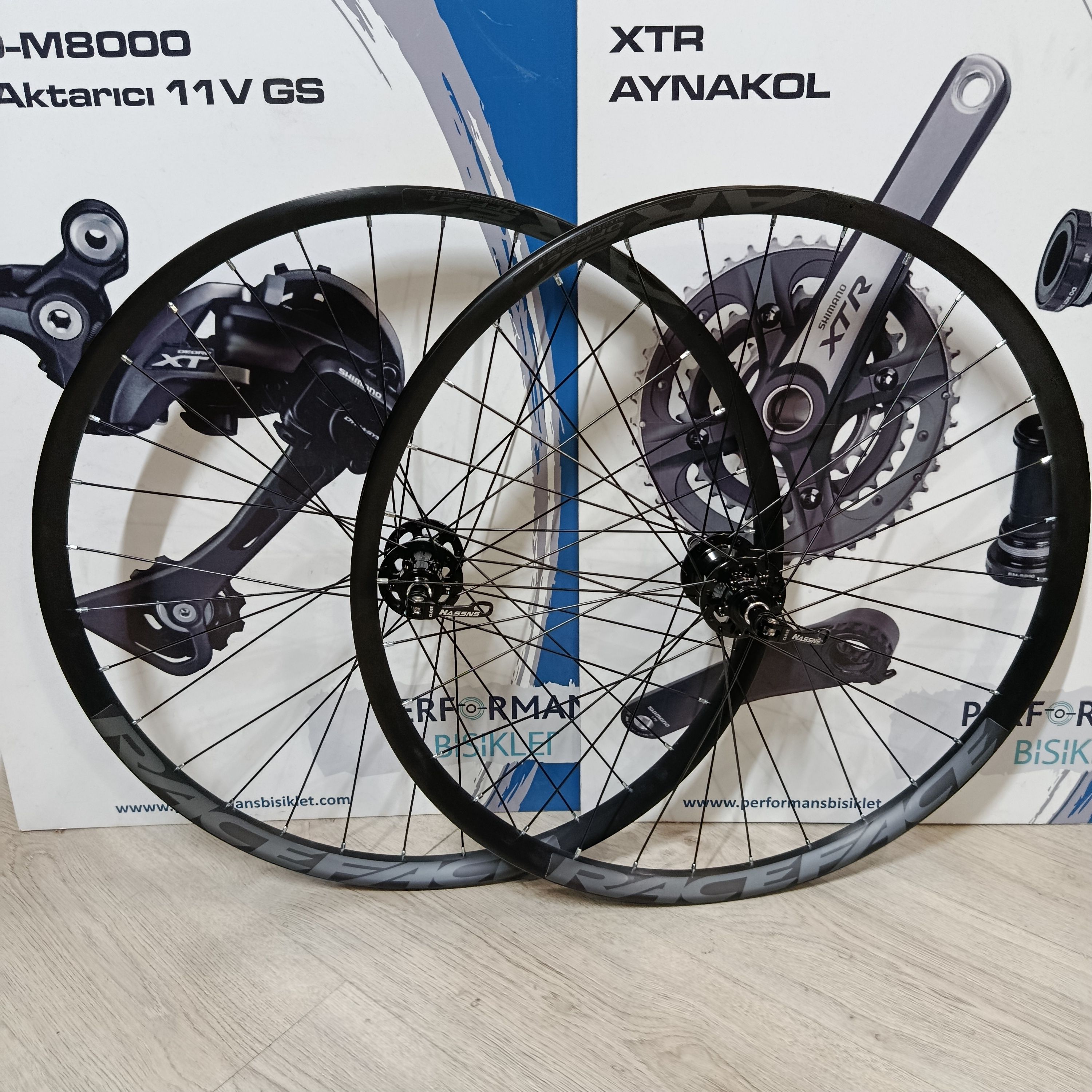 27,5 ÖN-ARKA HASSNS PRO7 RULMANLI SİYAH RACEFACE R27 JANT 27MM İÇ 31MM DIŞ  DİSK 
