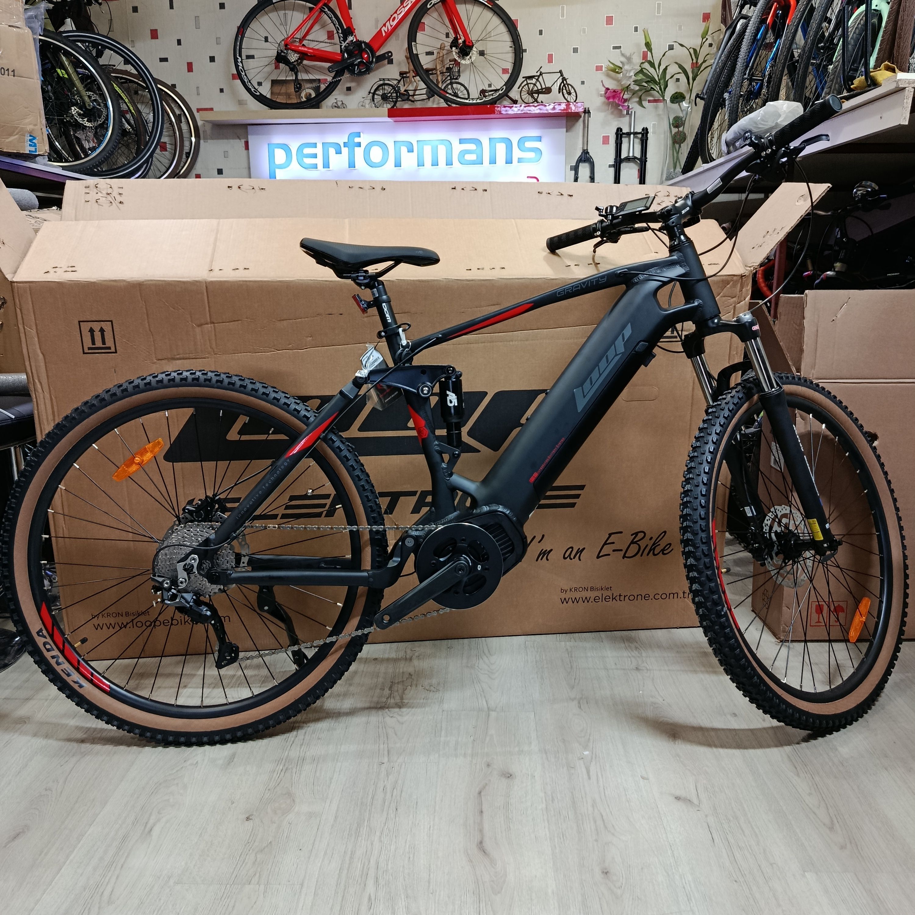 Loop Gravity Elektirikli 29 Dağ Bisikleti 100km Menzil 36V 20ah Pil