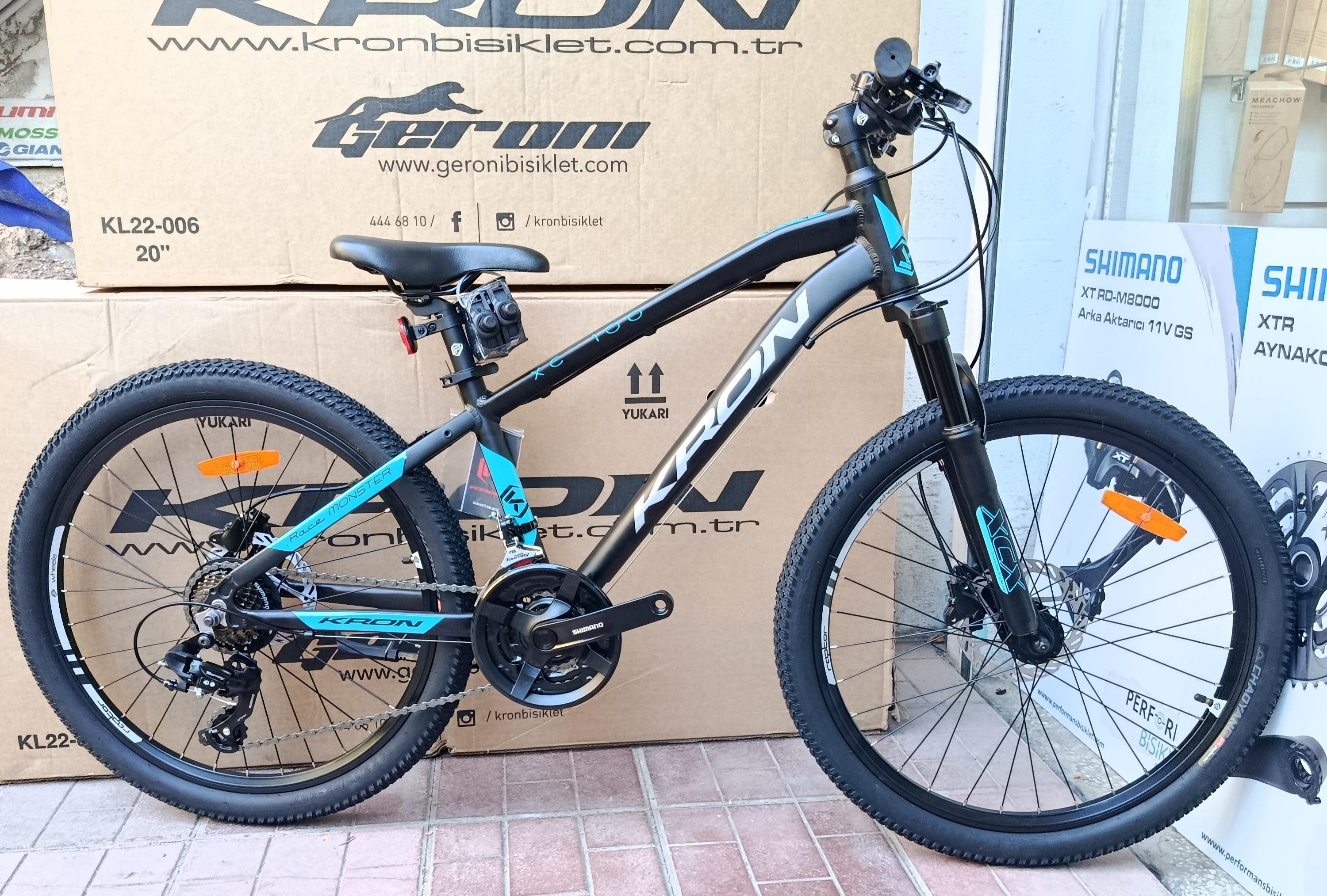 KRON XC 100 HD 24 JANT SHIMANO 21 VİTES SHIMANO  DİSK FREN ALUMİNYUM BİSİKLET