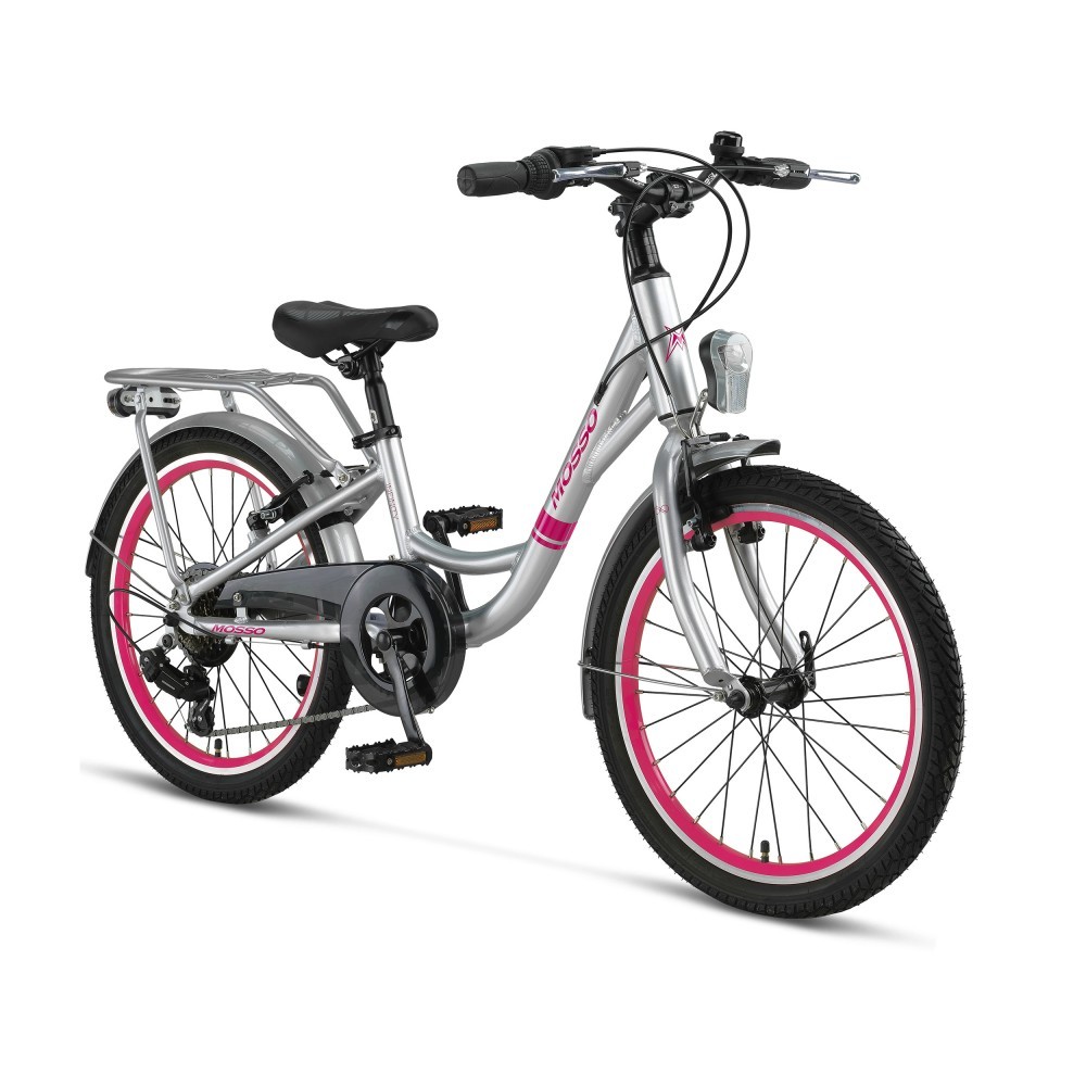 MOSSO 20 INFINITY V GIRL ALUMINYUM HAFİF SHIMANO 6 VİTESLİ GÜMÜŞ