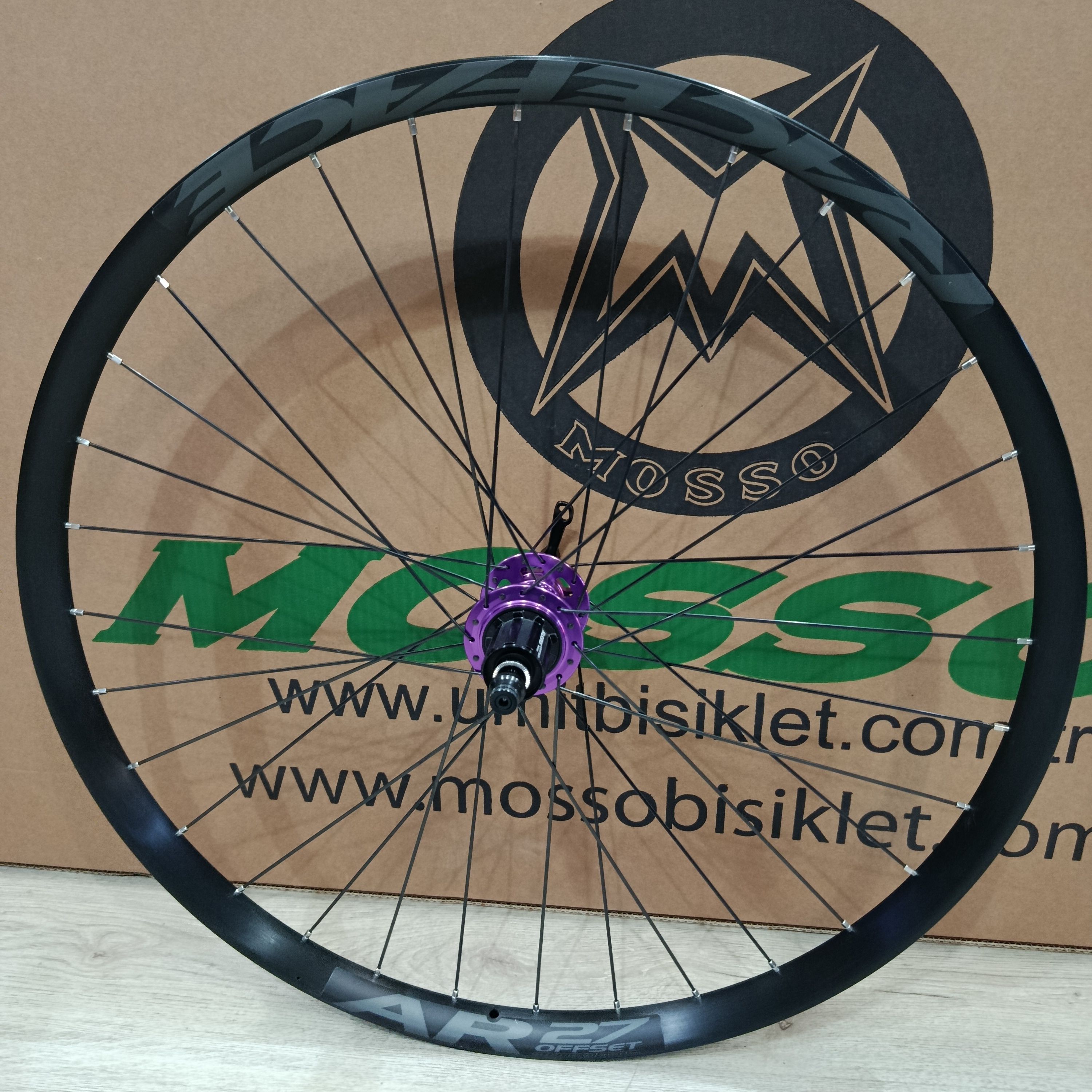 RACEFACE R27 JANT 27,5+DT SWİSS TELLER+HASSNS PRO7 GÖBEK MOR DİSK ARKA JANT