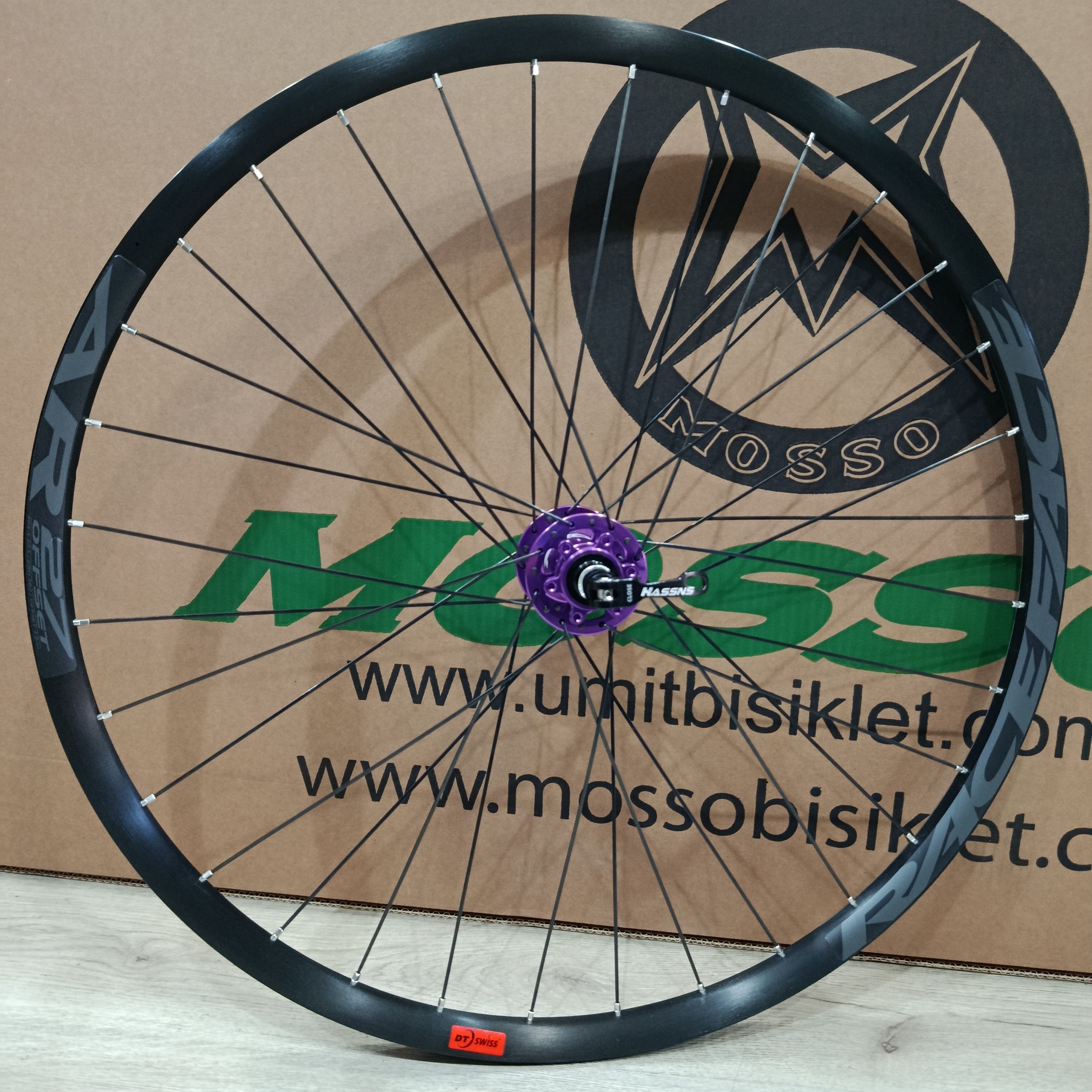 RACEFACE R27 JANT 27,5+DT SWİSS TELLER+HASSNS PRO7 GÖBEK MOR DİSK ARKA JANT