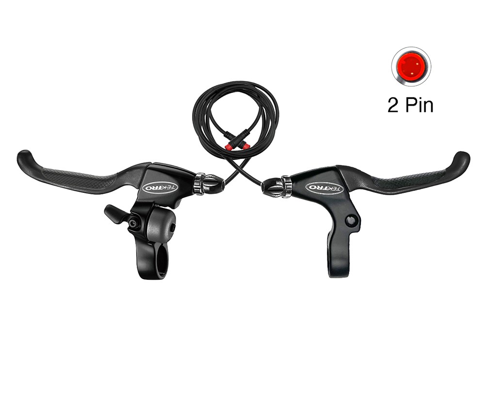 Tektro E-Bike Fren Kolu - Güç Kesicili, 2 Pin Uç, Zilli, TEKTRO