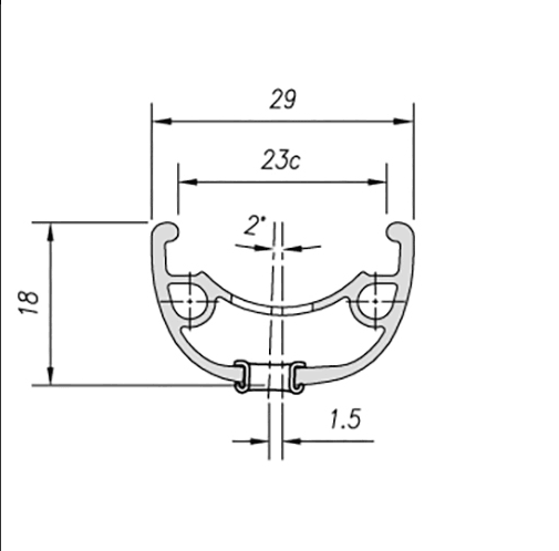 MACH1 (Fransa) Jant Çemberi  26 Klixx 32 Delik Yüzüklü Disk Mach1