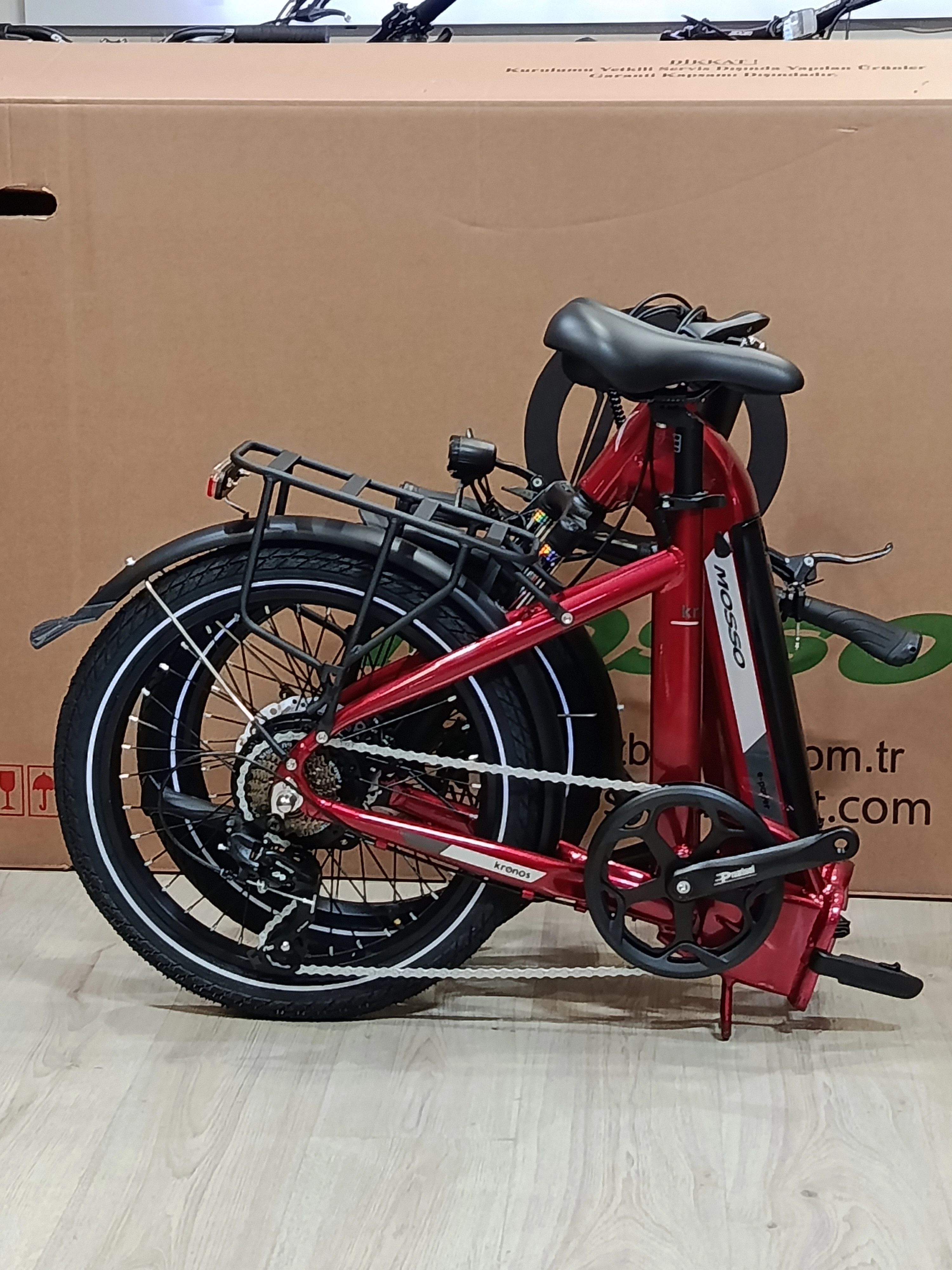 MOSSO KRONOS ELEKTRİKLİ KATLANIR BİSİKLET 20 JANT 36V250W 12.8AH BATARYA