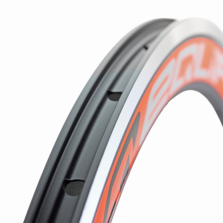 EQLIP Jant Çemberi - 28 Yol (44mm), Çift Kat, 32 Delik, Alüminyum, Siyah/Turuncu, F/V