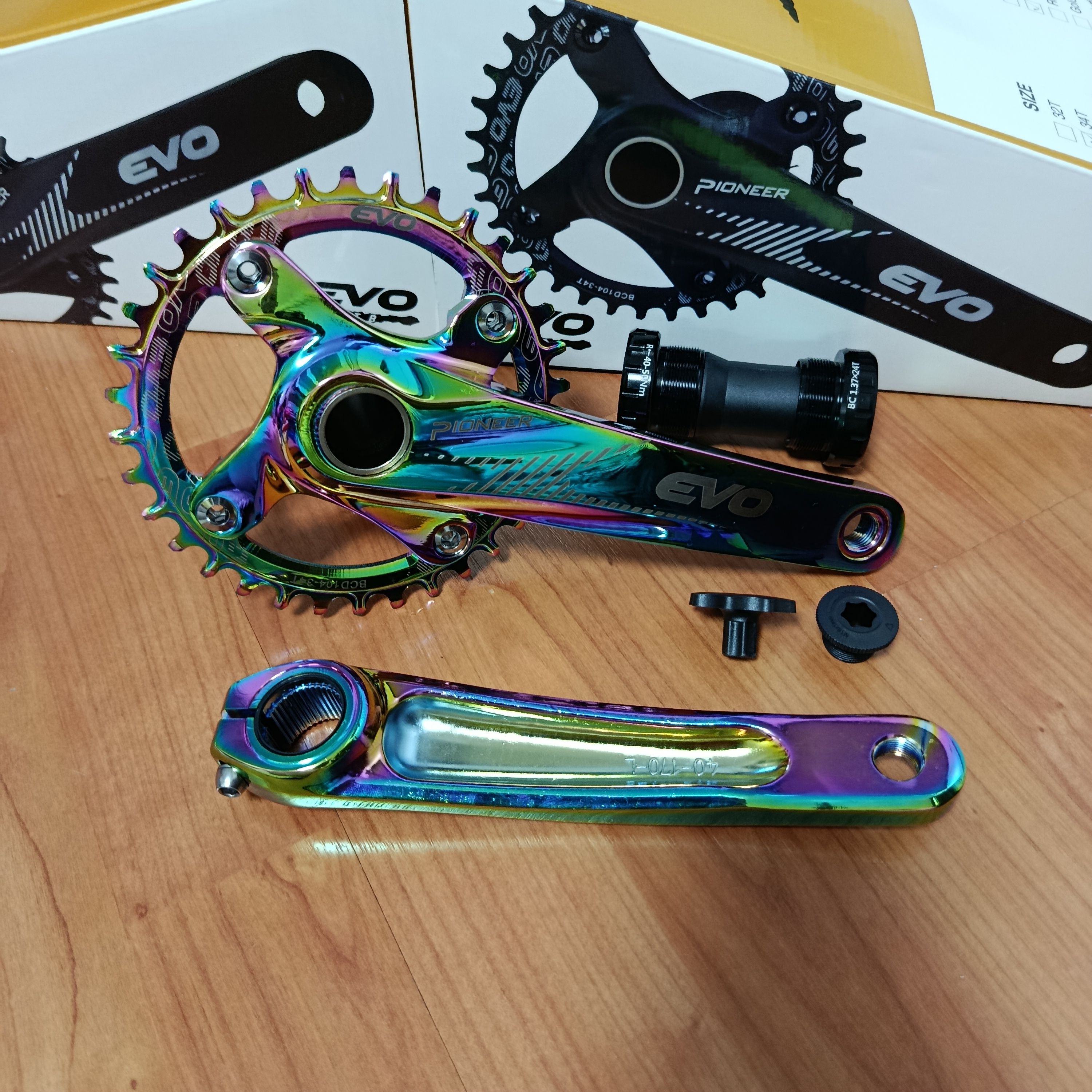 EVO AYNAKOL RAINBOW 34T 170MM KOL HOLLOWTECH GÖBEK DAHİL
