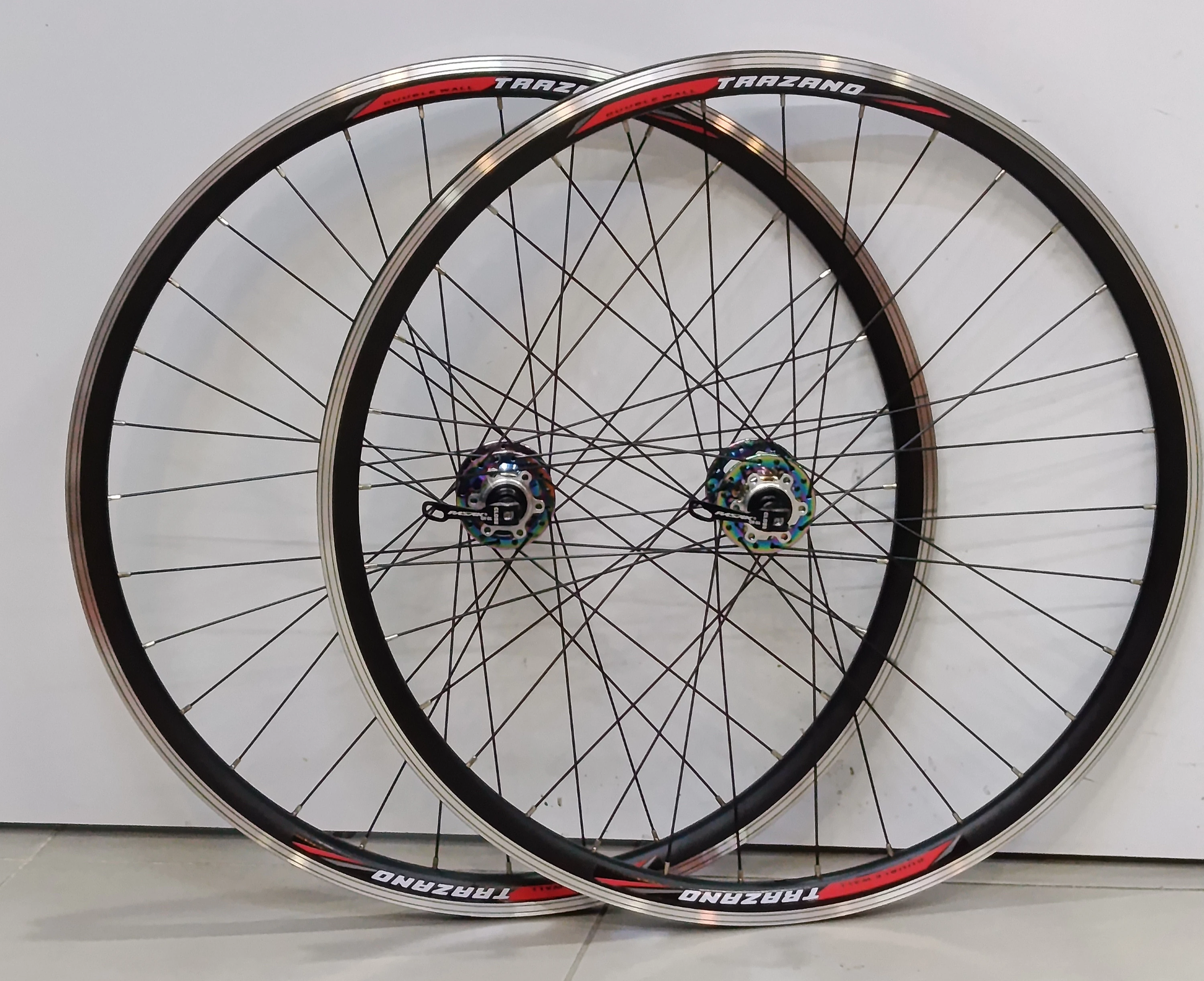 27,5 ÖN-ARKA PASAK GÖBEKLİ RAİNBOW RENK JANT DİSK+V FREN UYUMLU YÜKSEK HUB SESİ