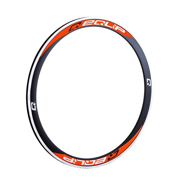 EQLIP Jant Çemberi - 28 Yol (44mm), Çift Kat, 32 Delik, Alüminyum, Siyah/Turuncu, F/V