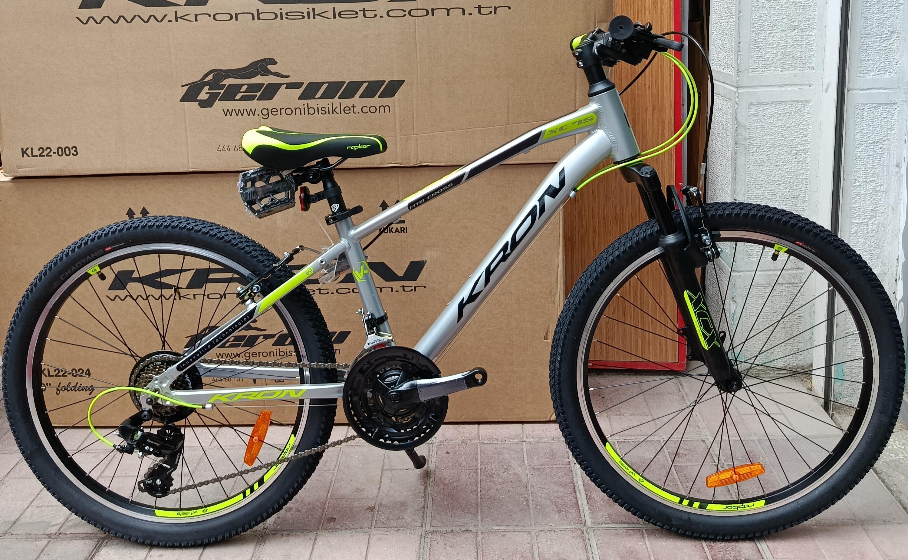 KRON XC 75 V FREN 21 VİTES  24 JANT ALÜMİNYUM GRİ RENK BİSİKLET