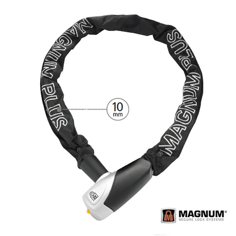 Magnum 3105 Anahtarlı Zincir Kilit  110cm*10mm ULTIMATE %80 Seviye Güvenlik / Bisiklet
