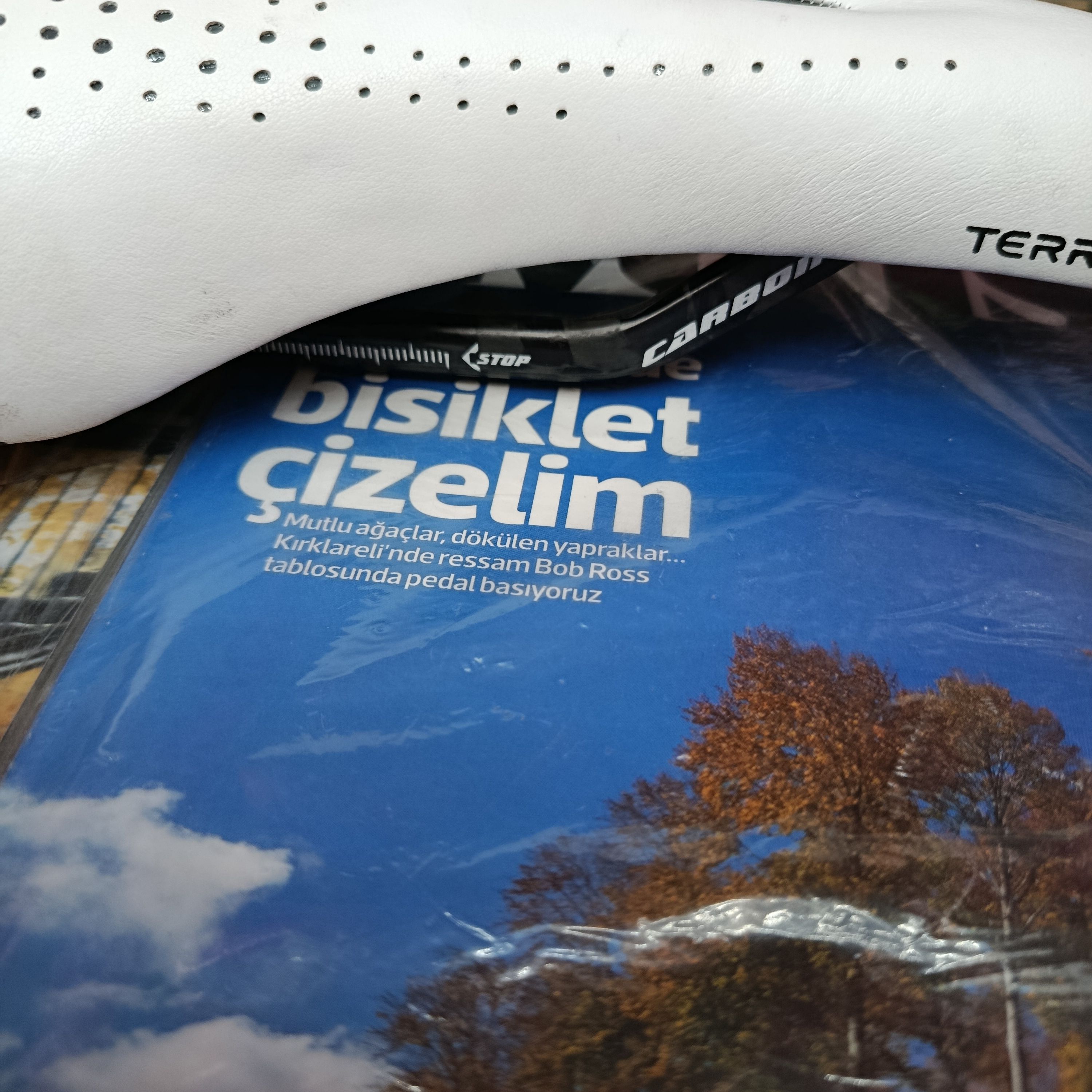 TERRY BUTTERFLY RSR AIRCELLGEL KARBON RAYLI BİSİKLET SELESİ BEYAZ SİYAH