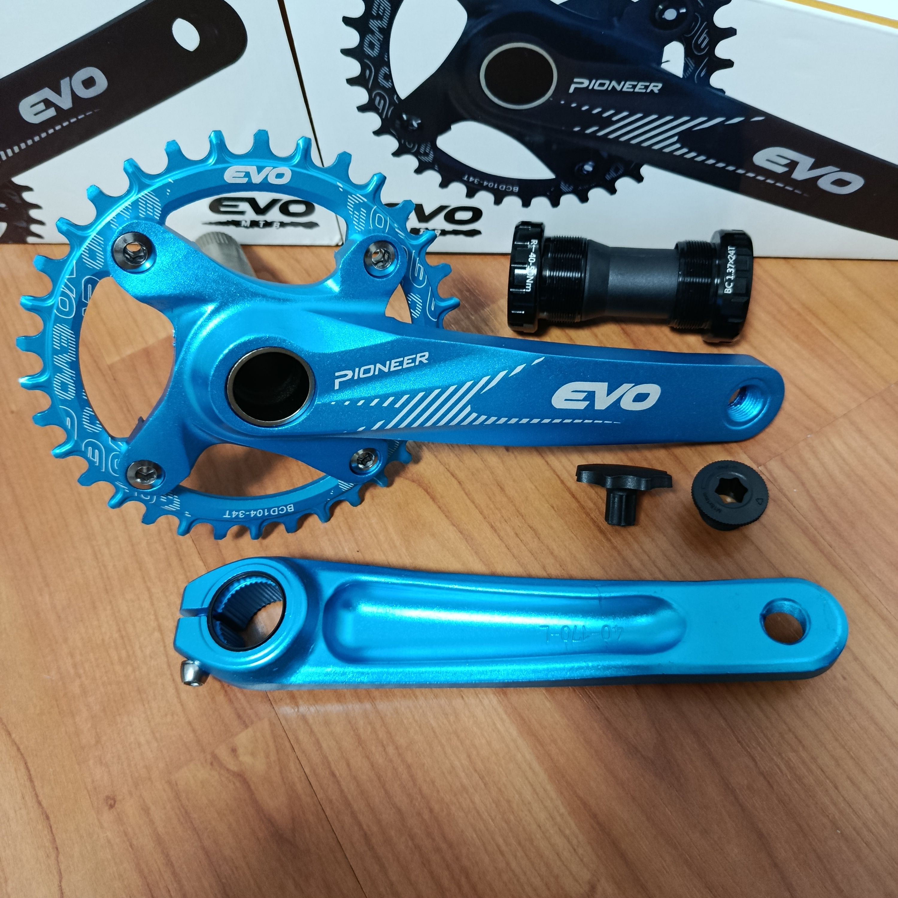 EVO AYNAKOL MAVİ 34T 170MM KOL HOLLOWTECH GÖBEK DAHİL