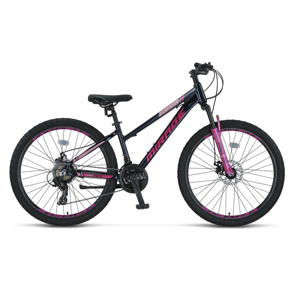 2664 MIRAGE LADY 2D SİYAH PEMBE DİSK FREN ALUMINYUM GÖVDE HAFİF