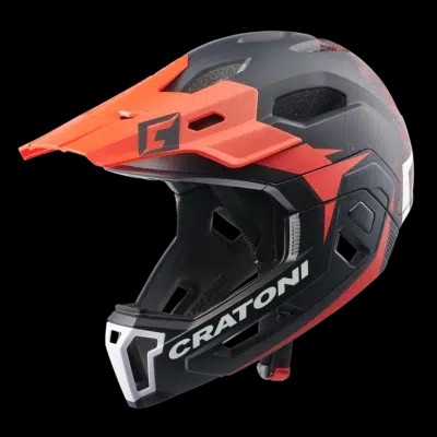 Cratoni C-Maniac 2.0 MX | Fullface Kask  black-red matt | M-L Beden