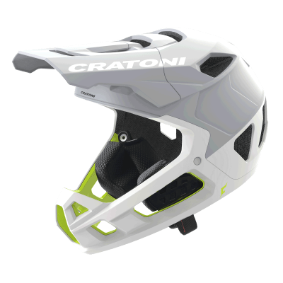 Cratoni Interceptor 2.0 | Fullface Kask white matt | S-M Beden
