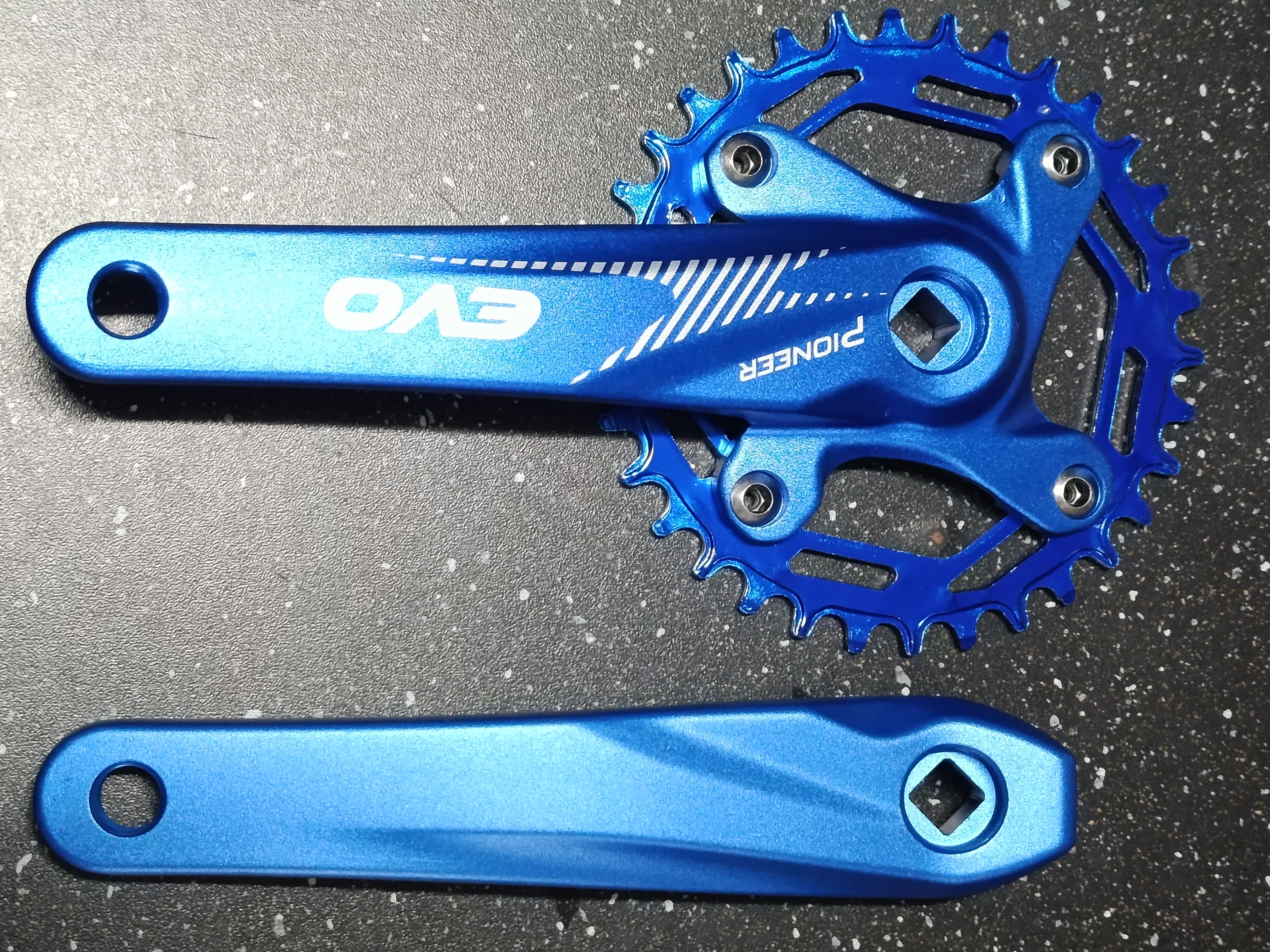 EVO  Aynakol -MAVİ 34T, 170 mm, Alüminyum