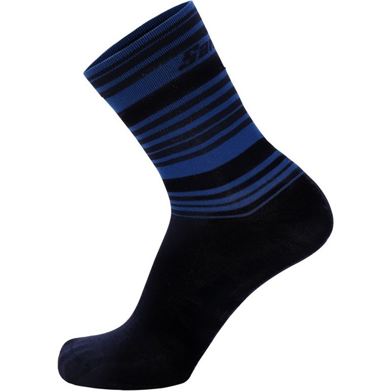 Santini 365 Primaloft Siyah/Mavi Çorap / Bisiklet