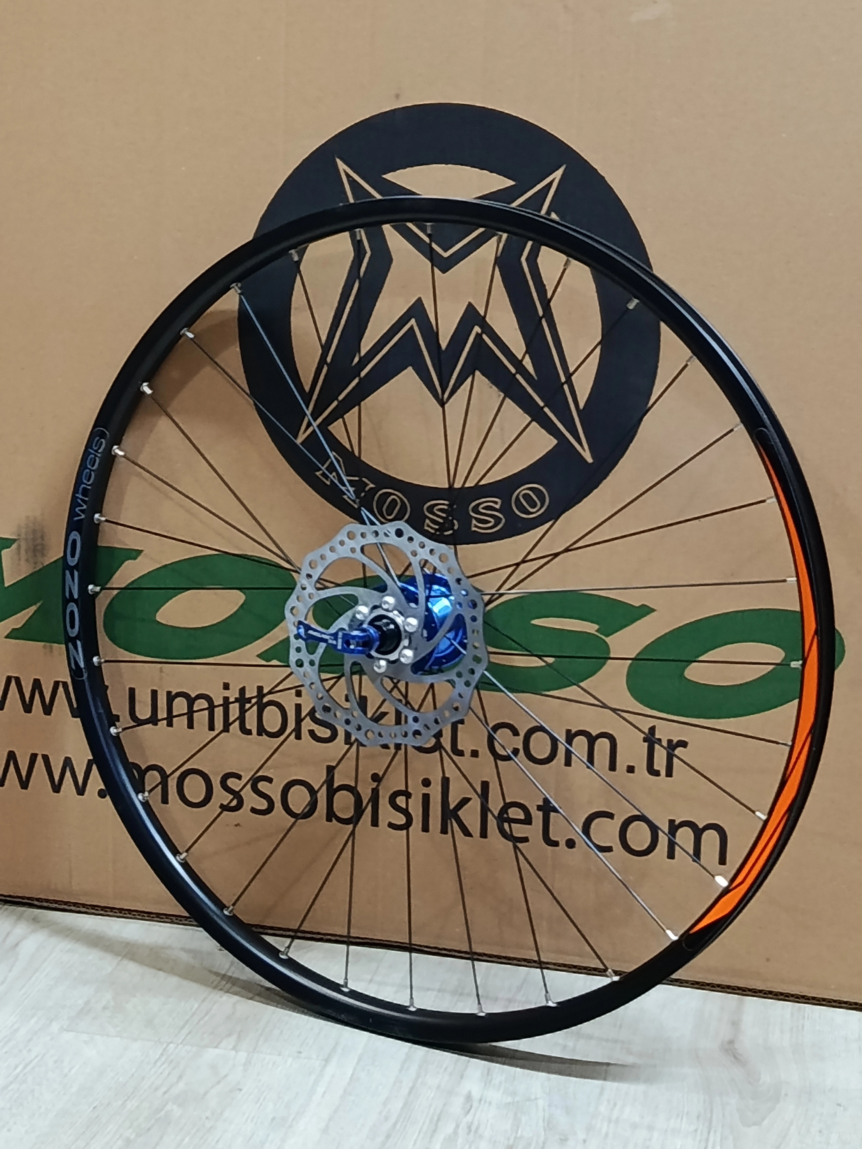 27,5 ARKA PASAK GÖBEK RULMANLI MAVİ YÜKSEK HUB SESİ  DİSKLİ YÜZÜKLÜ JANT 