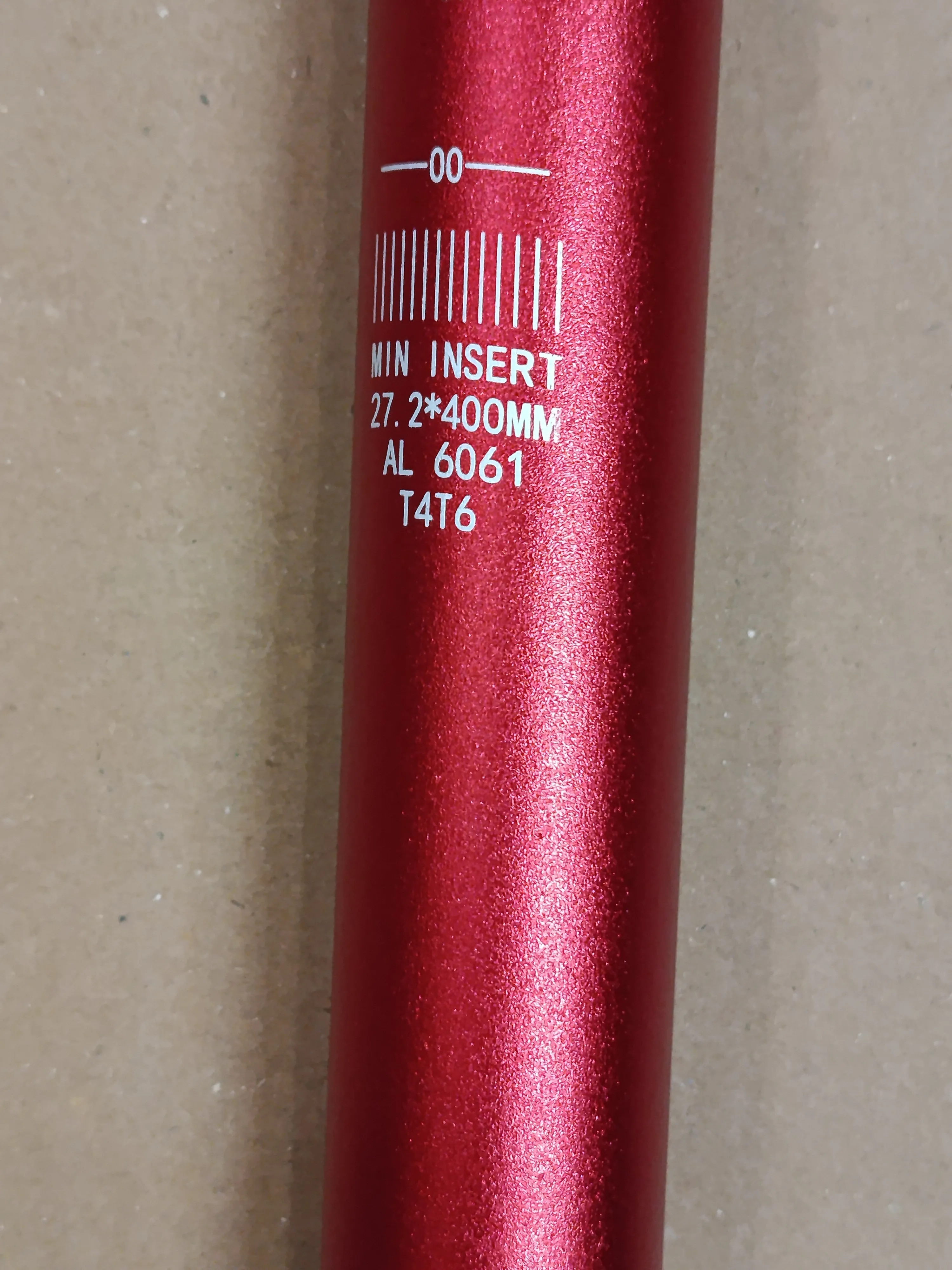 EVO KIRMIZI 27.2 40MM SELE BORUSU ALUMINYUM 