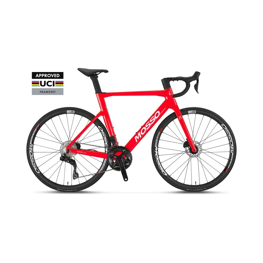 Mosso AURORA SR7 UCİ KARBON DI2 8,9Kg (XL)56 KIRMIZI YARIŞ BİSİKLETİ 2*12(NAKİT 89900 LİRA)