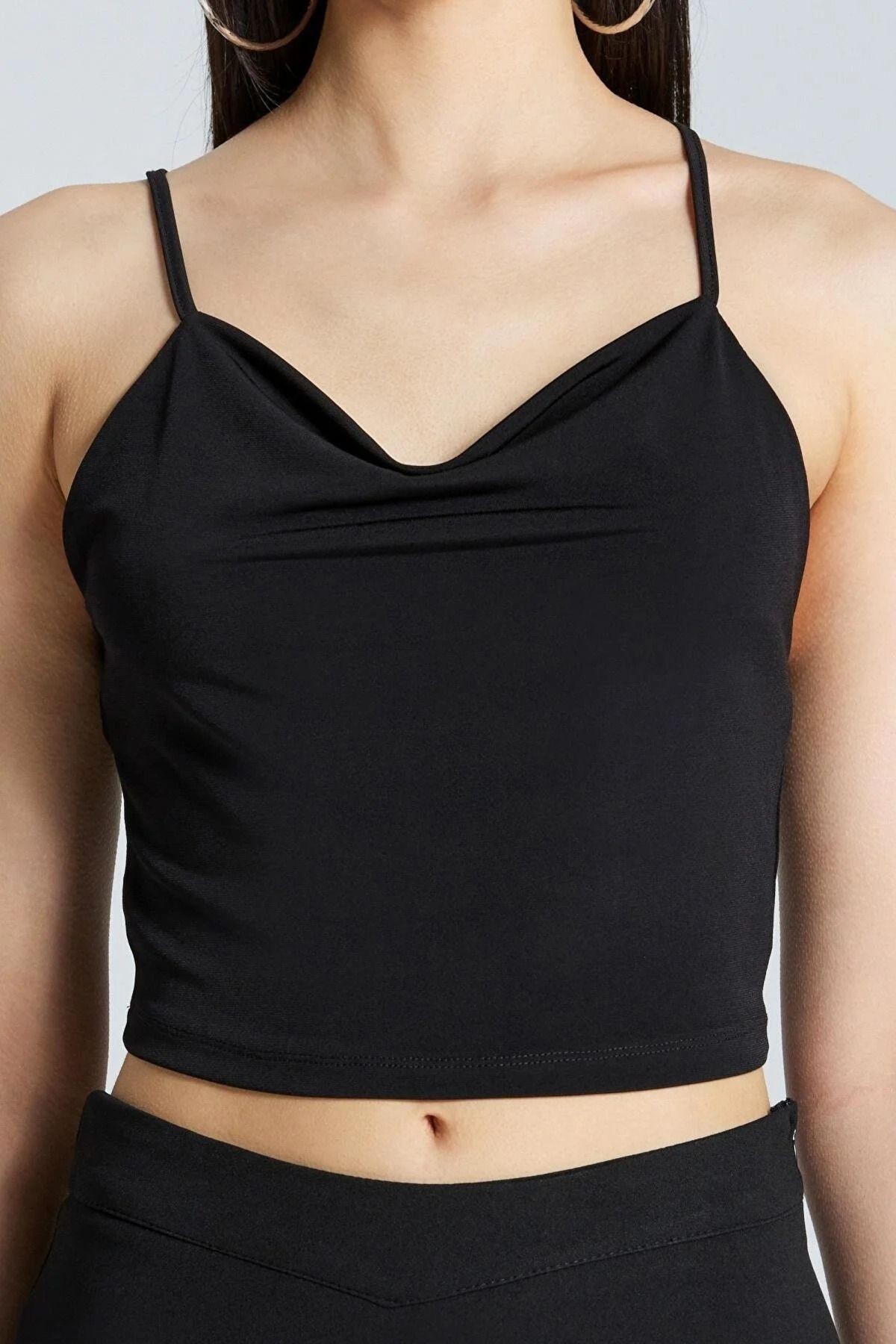Askılı Sırtı Çapraz Crop