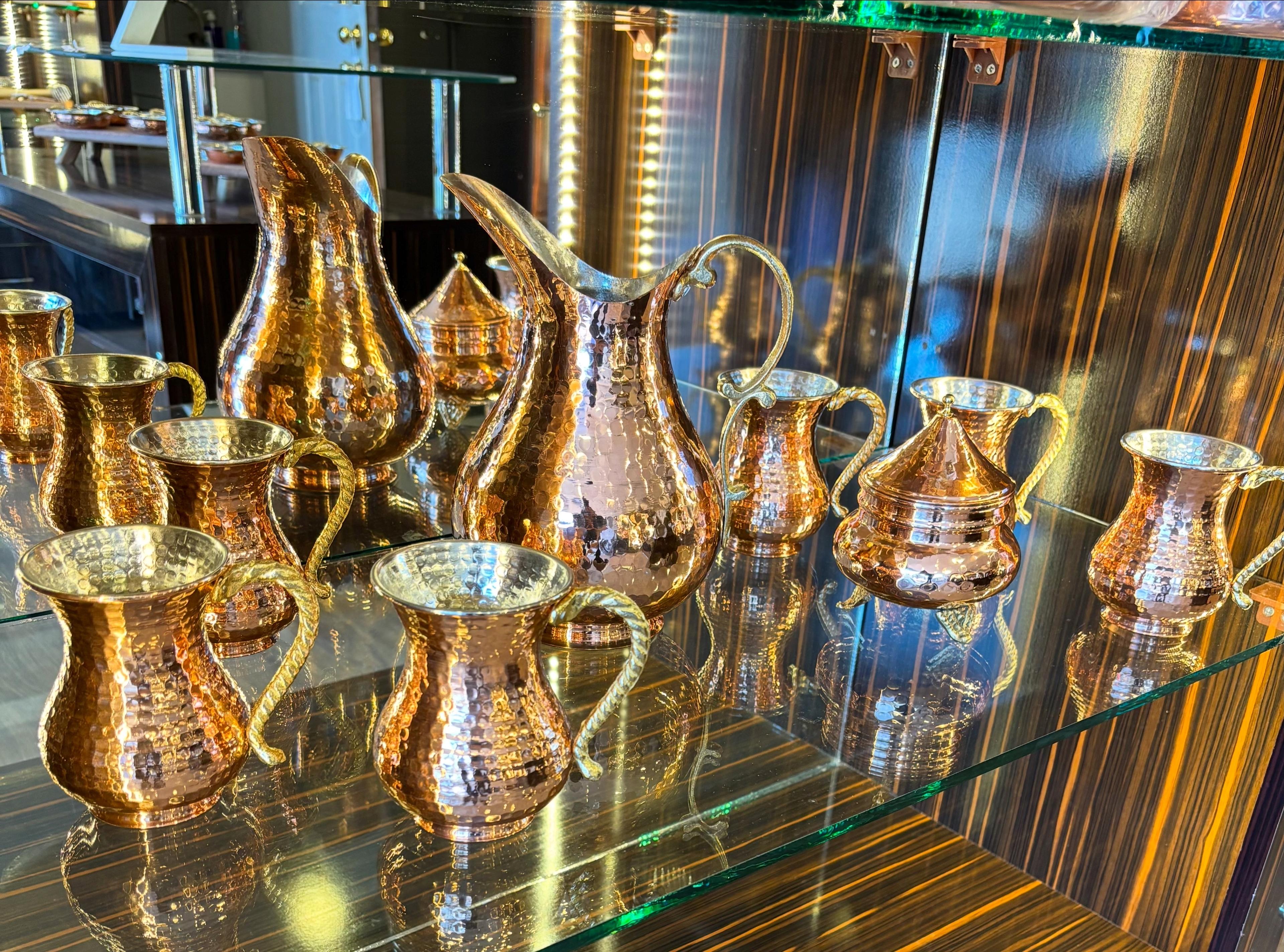 Bakır Sürahi Seti