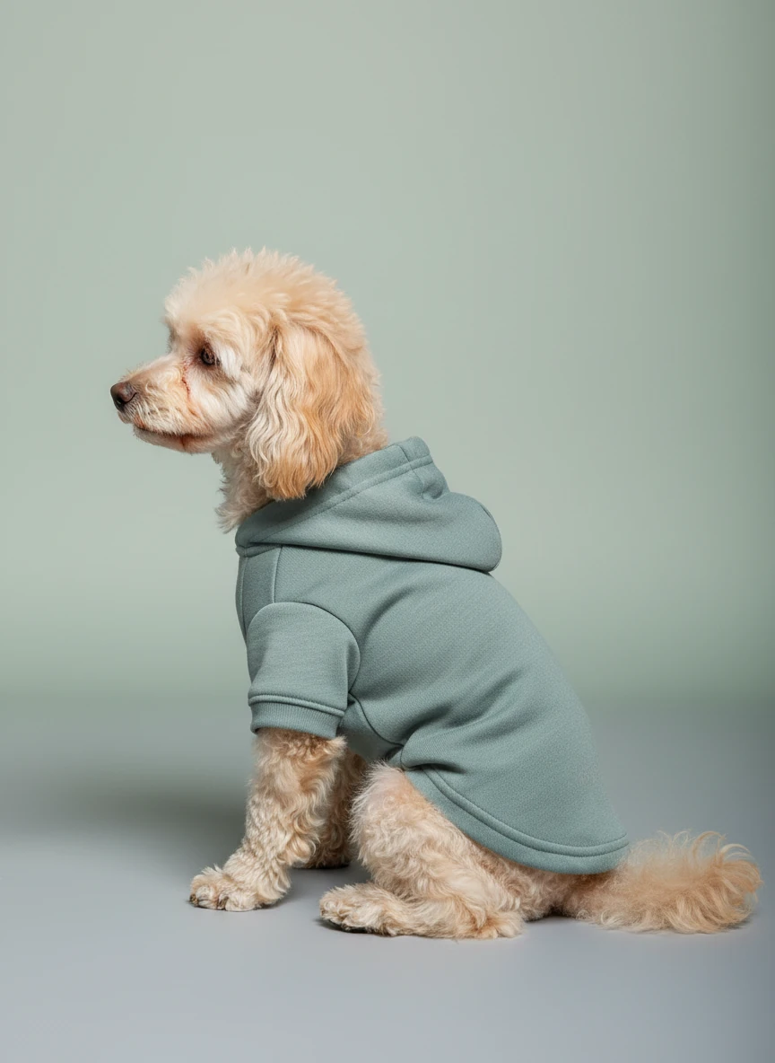 Moffi Cozy Hoodie - Gümüş Mavi