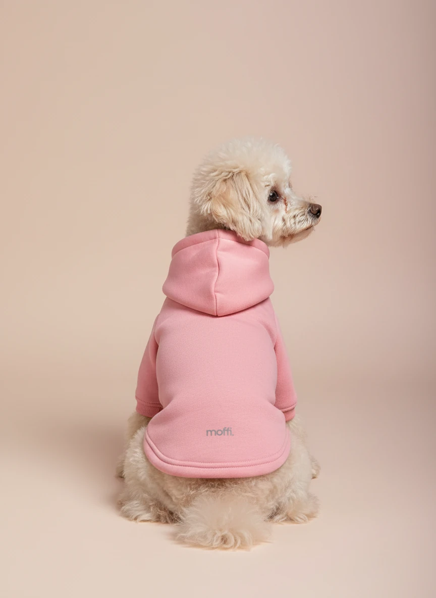 Moffi Cozy Hoodie - Açık Pembe