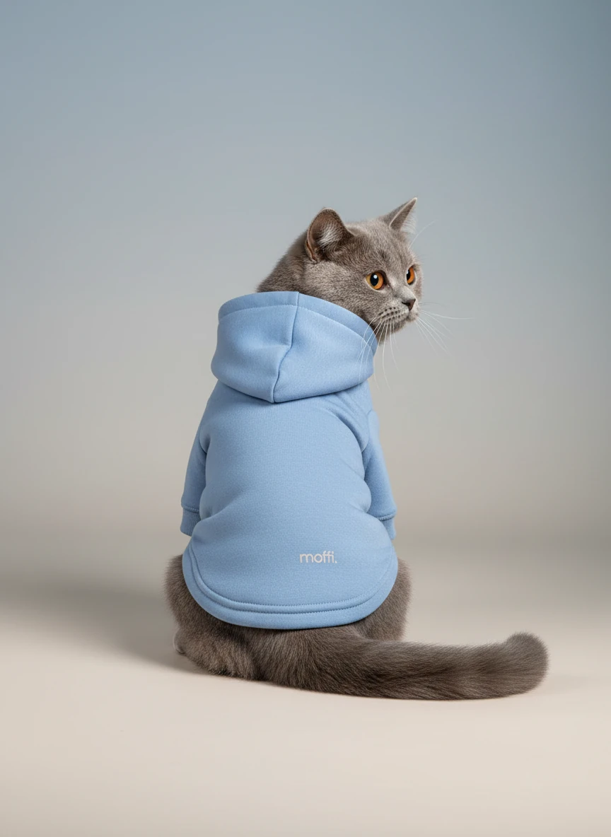 Moffi Cozy Hoodie - Mavi