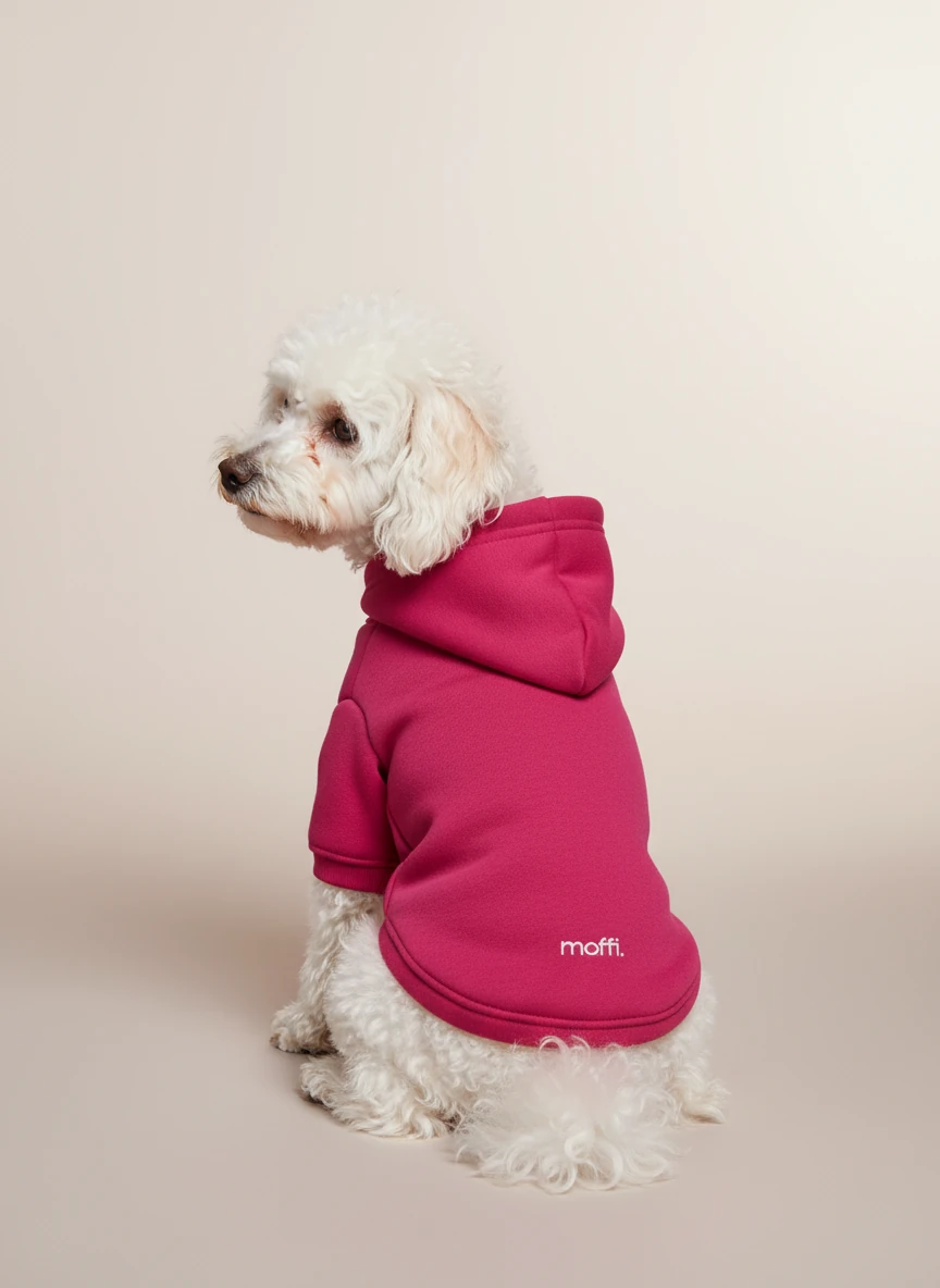 Moffi Cozy Hoodie - Koyu Pembe