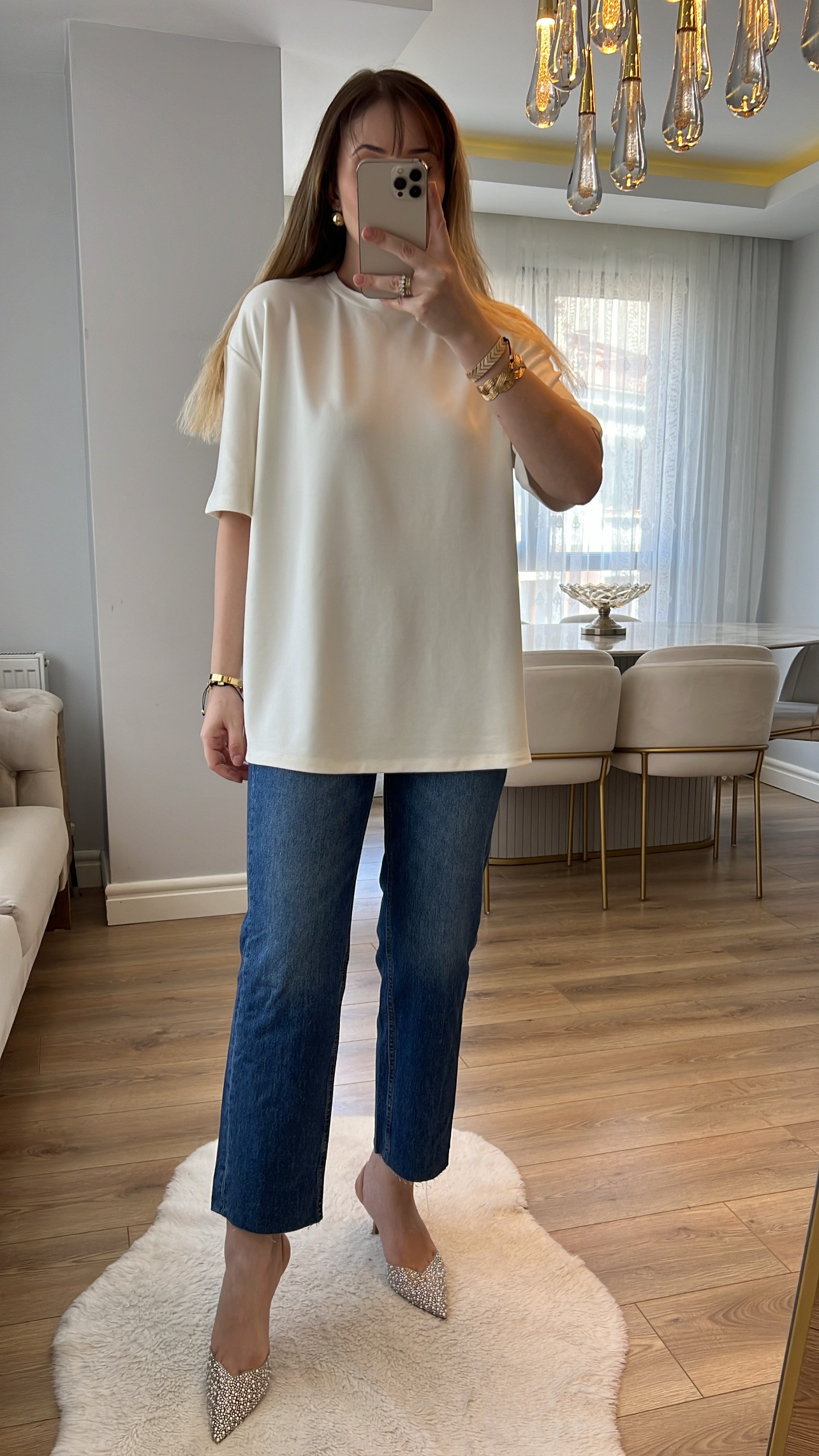 ZR Beyaz Likralı Tok Premium Tshirt