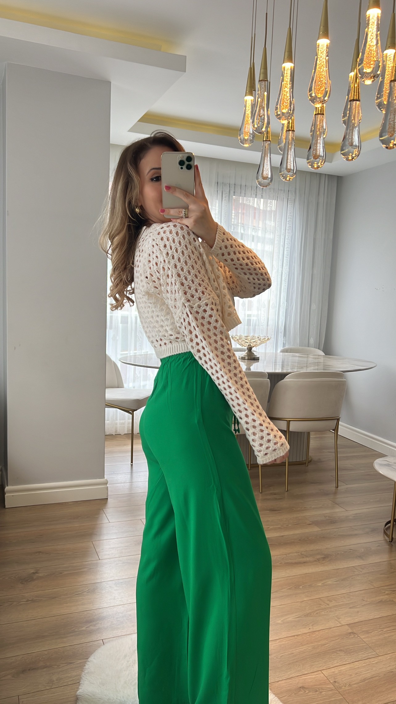 Agustina Ajurlu Krem Triko