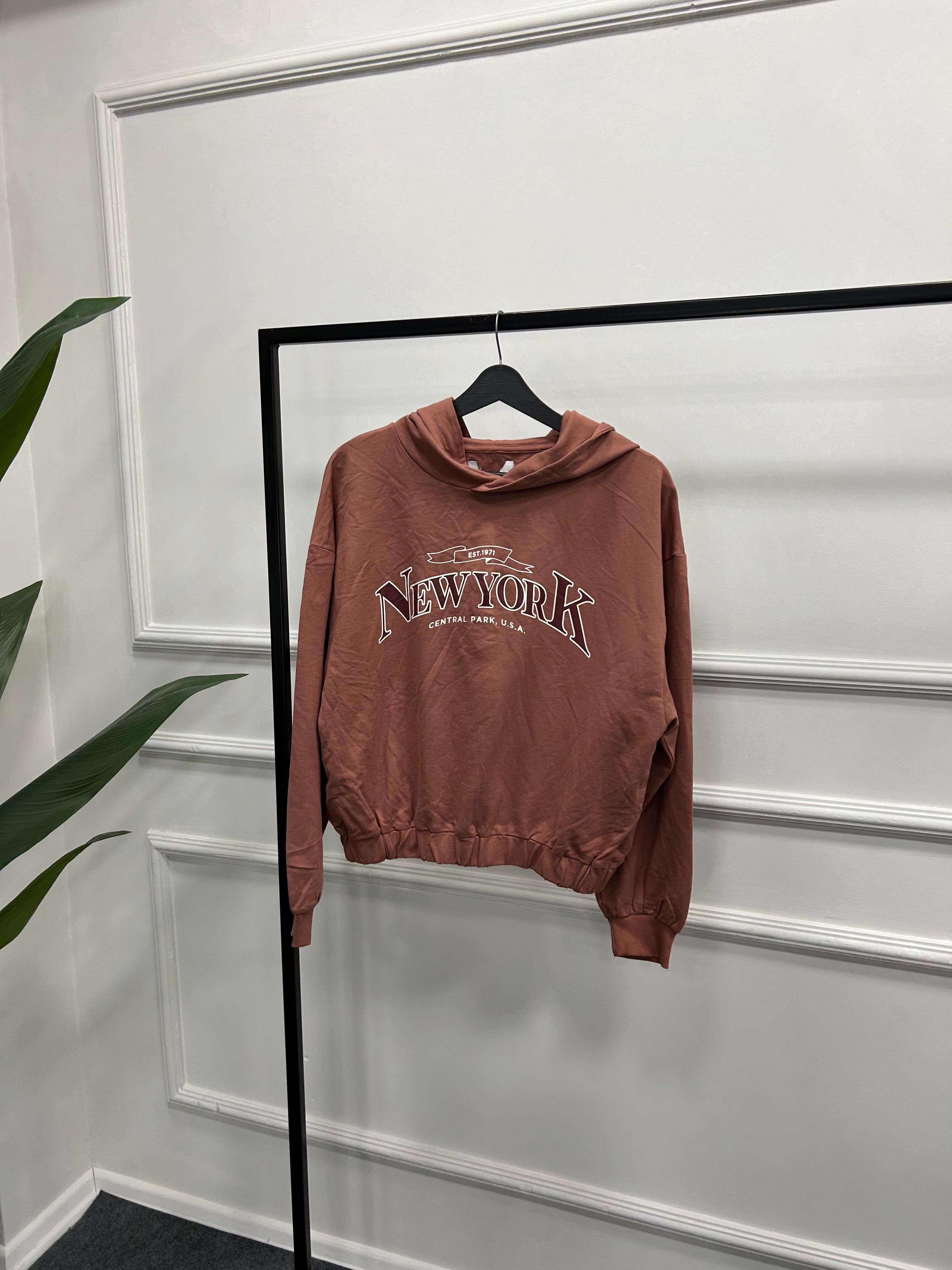 New York Kapüşonlu Sweat DFL